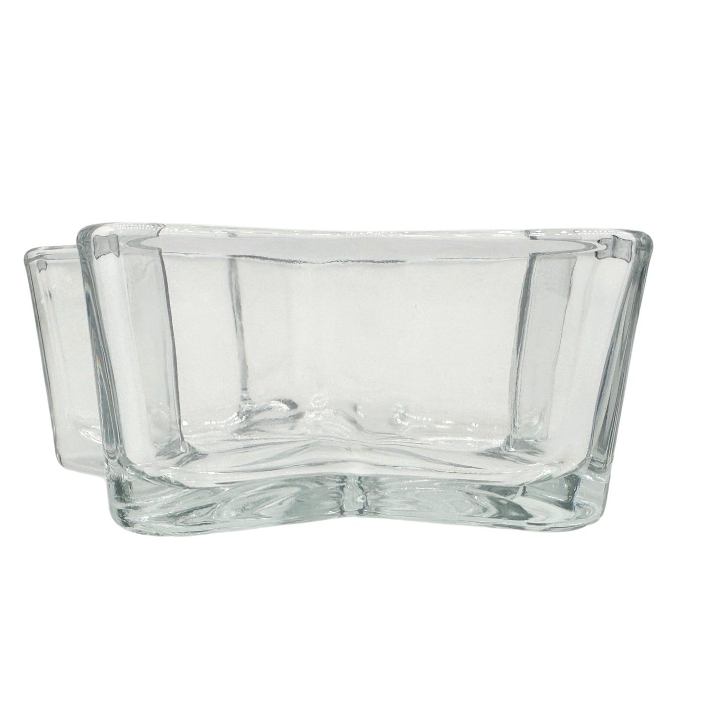 Star-Shaped Clear Glass Bowl For Serving Or Decor 6 Inches Wide Festive Holiday