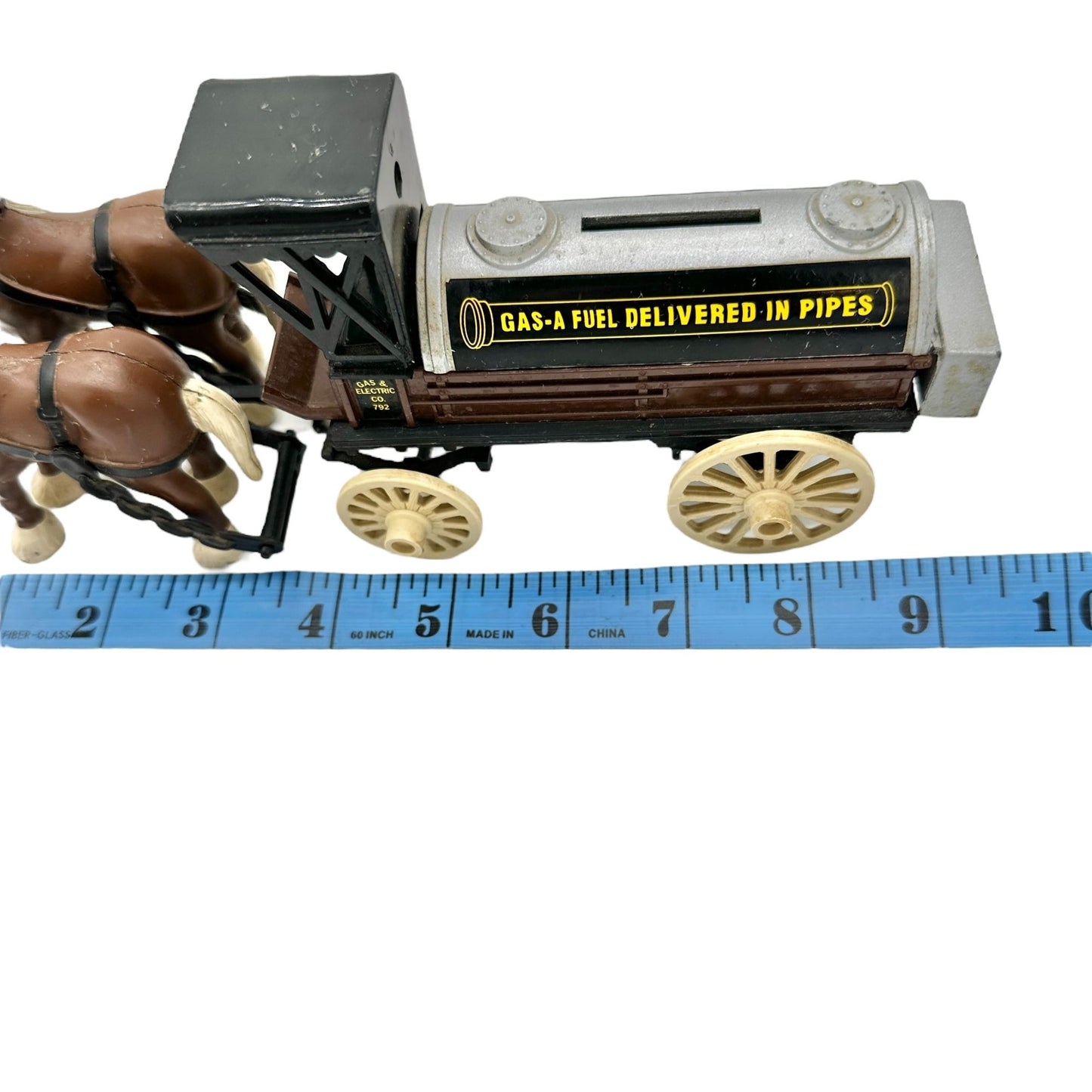ERTL Horse and Wagon Tanker Bank Vintage Collectible Coin Bank Limited Edition