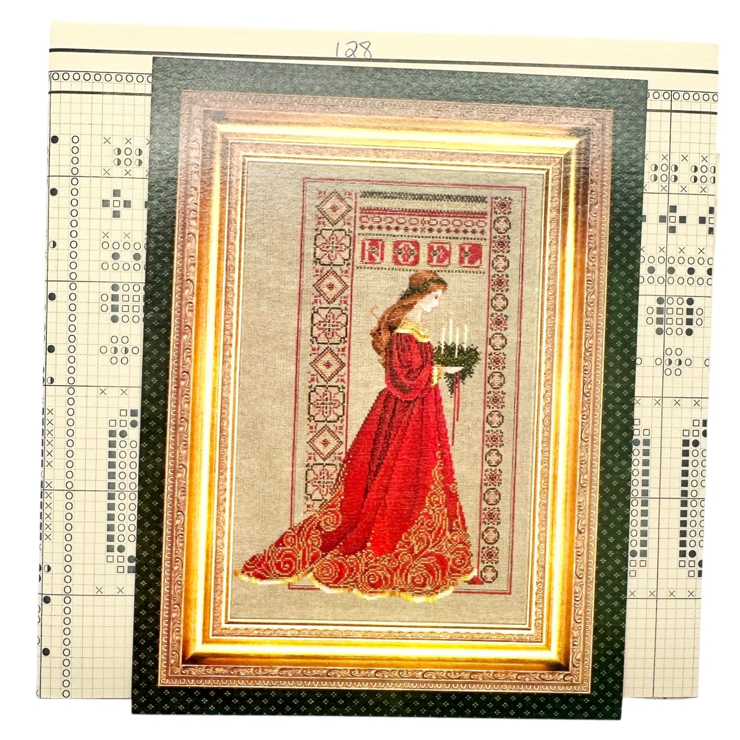 CELTIC CHRISTMAS 1995 Cross-Stitch Pattern 32 Leavitt-Imblum Lavender & Lace