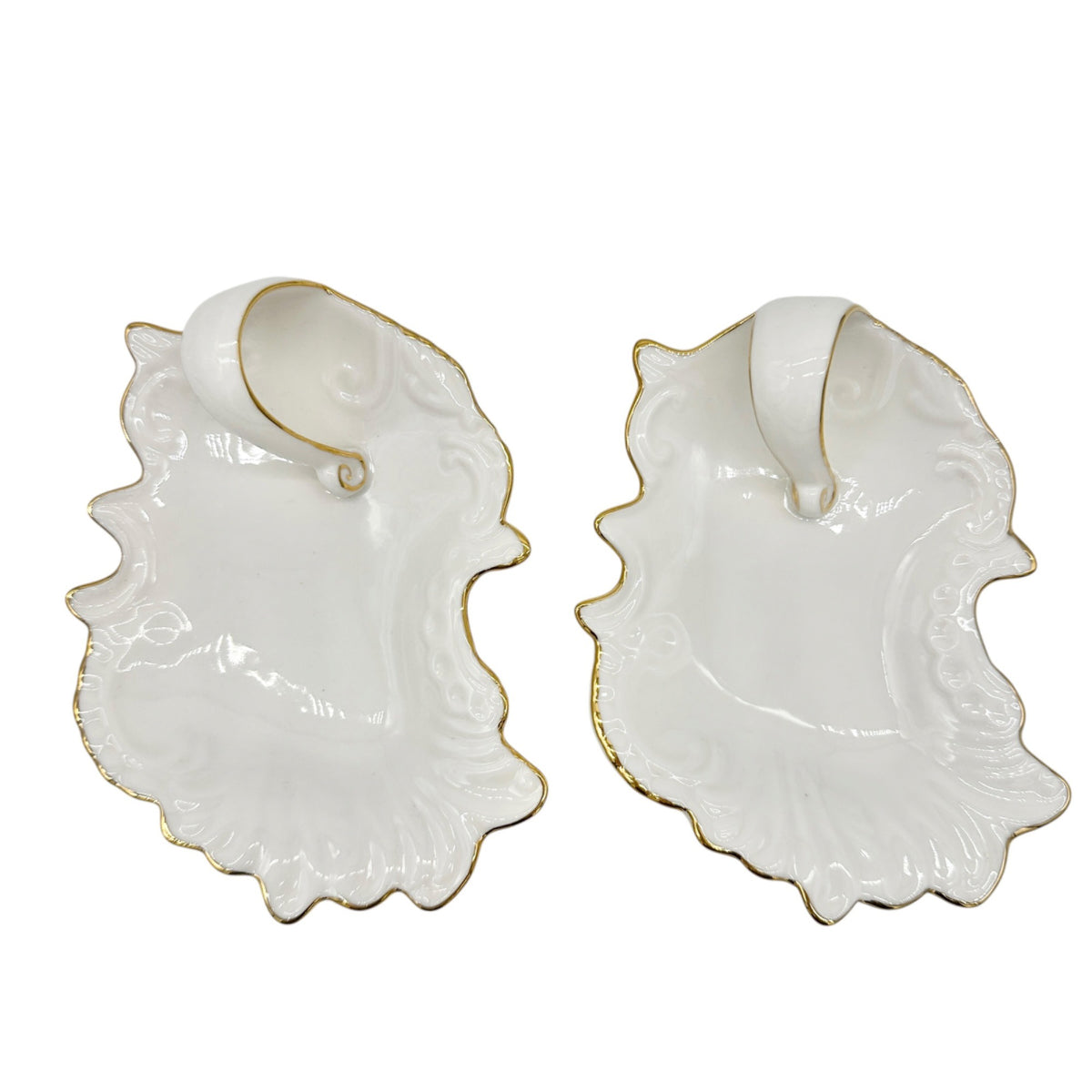 Maryland China Porcelain Dishes Gold Rim Set Of 2 DIY China Painting Home Decor