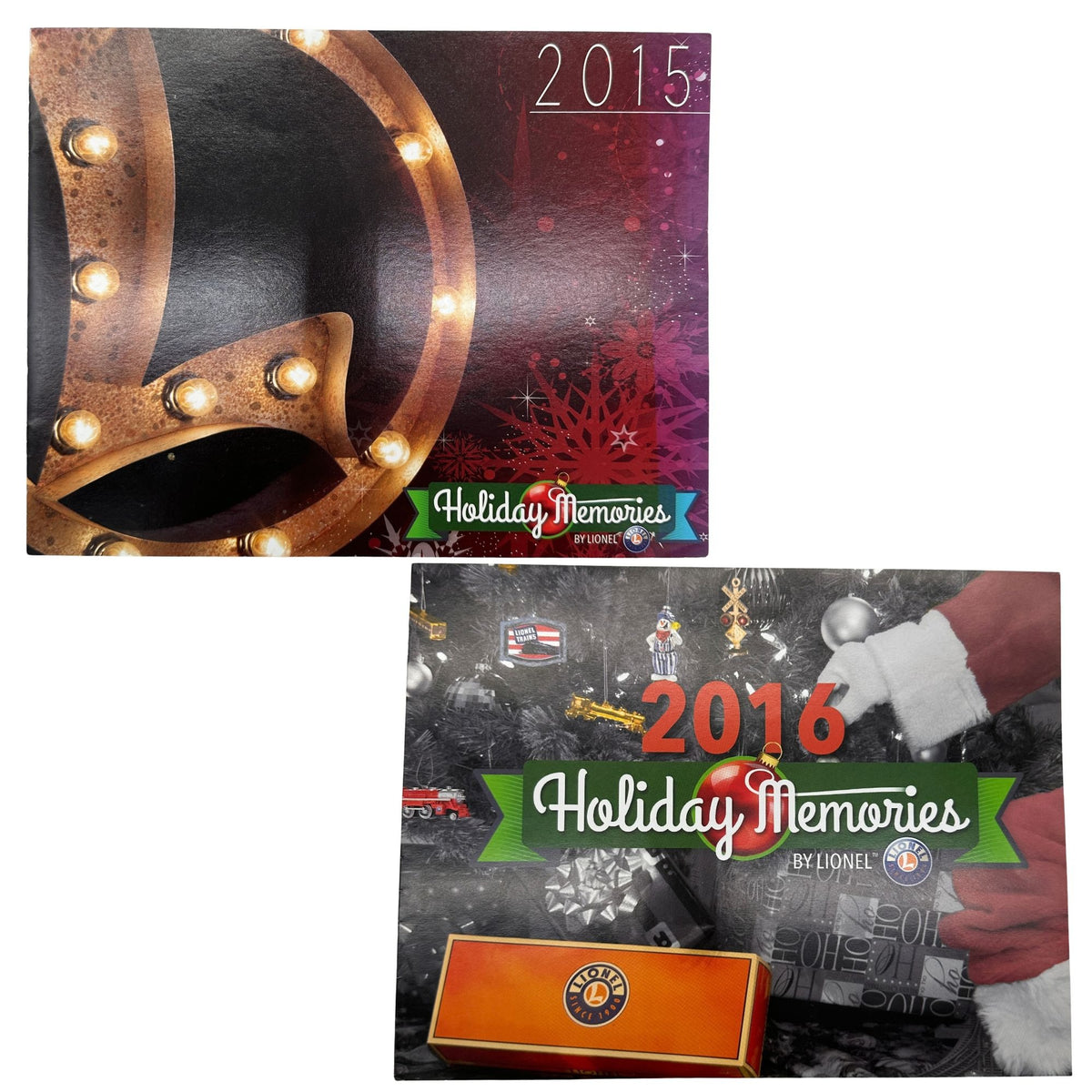 Lionel Holiday Memories 2015 and 2016 Collectible Catalog Set Model Trains