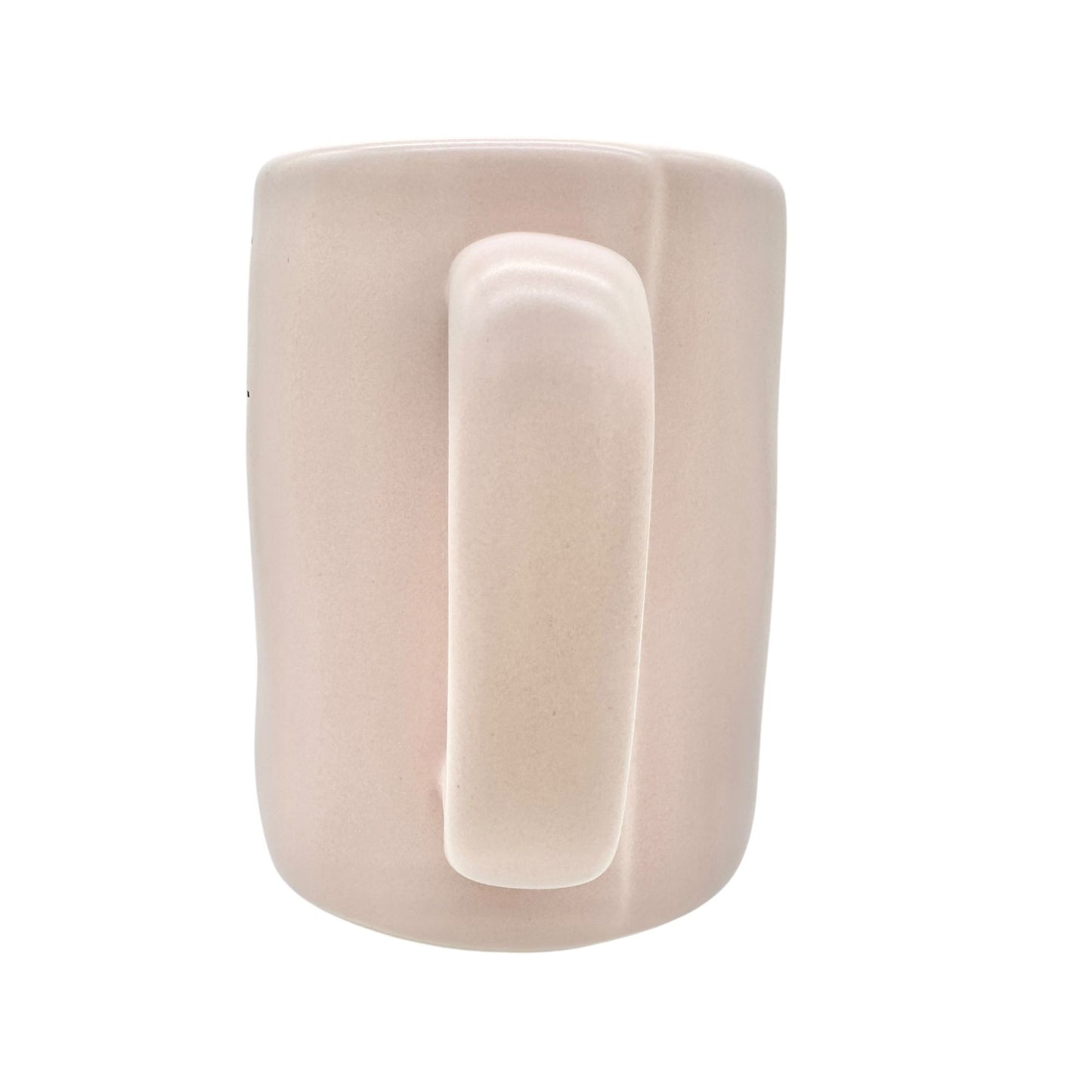 Rae Dunn Artisan Collection 20 oz Mug WAKE PRAY SLAY Pink with Black Letters NEW