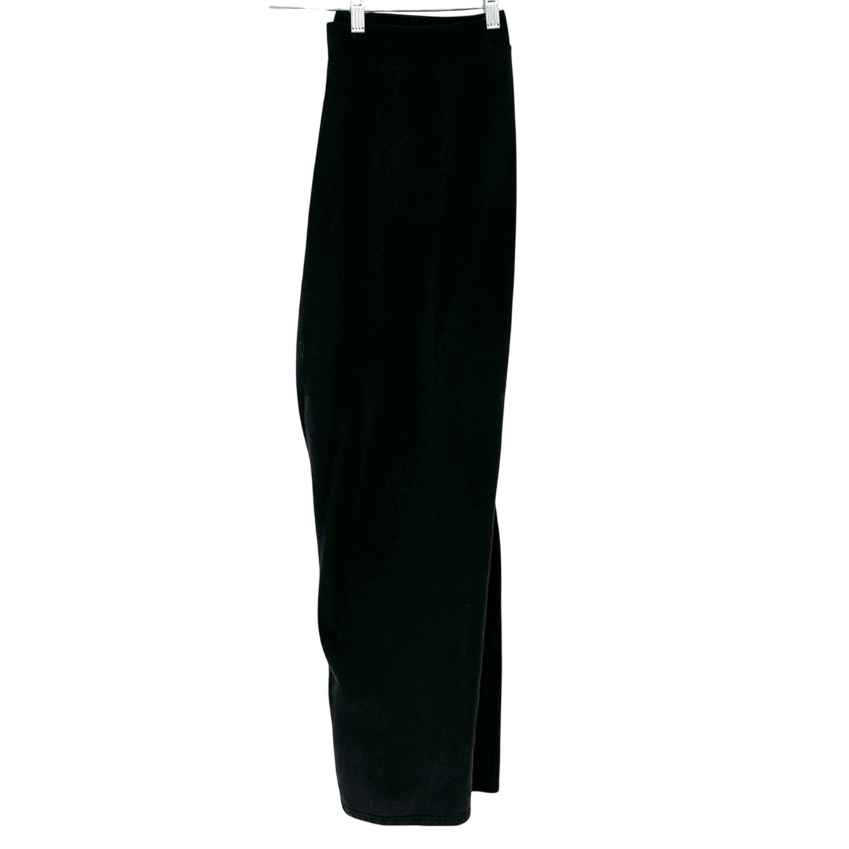 Just My Size Womens Pants 2X Black Pull On Elastic Waist Relaxed Fit Poly Cotton
