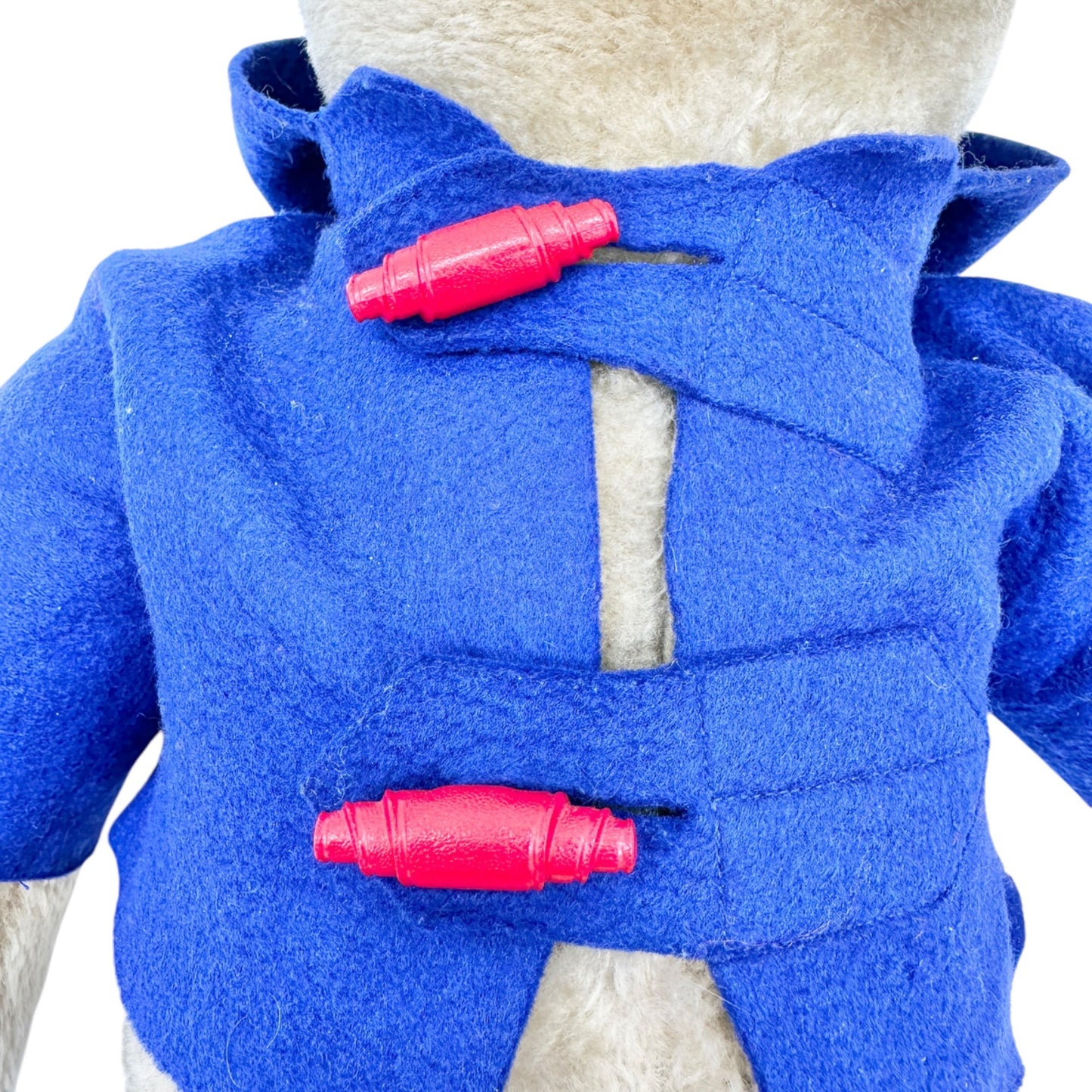 Handmade Paddington Bear Plush Removable Yellow Hat and Blue Coat 20 inch Tall
