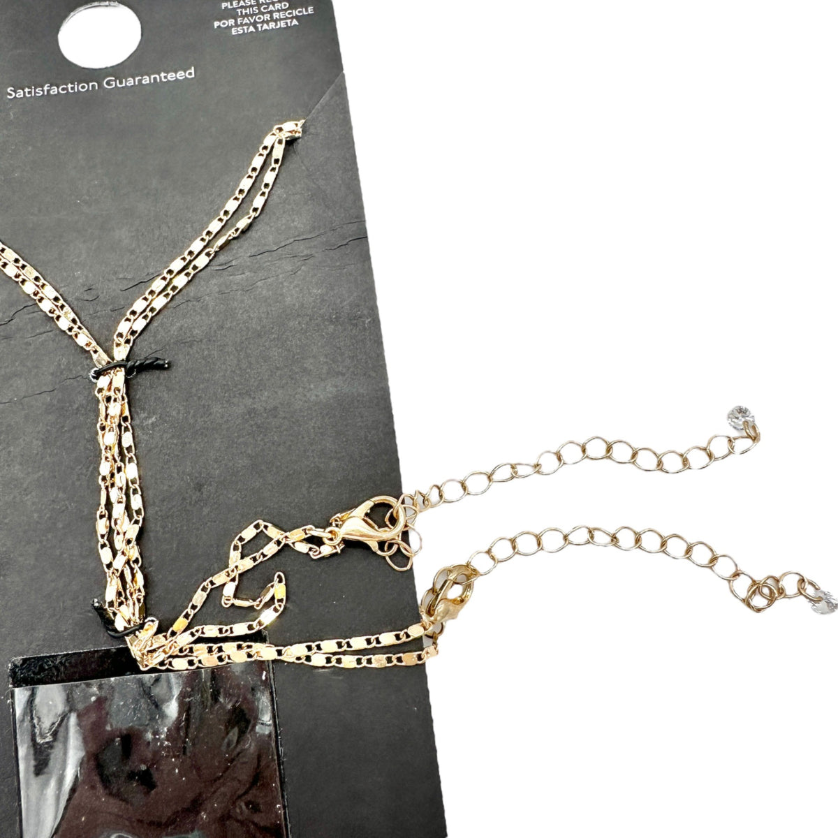 No Boundaries Gold-Tone Layered Necklace Set With M and Star Charms