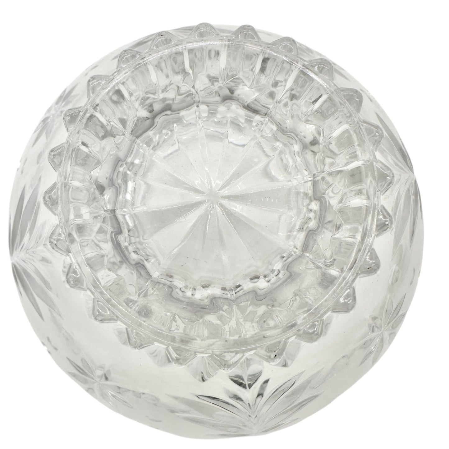 Mikasa Christmas Night Footed Bowl Clear Crystal WY601/810 Holiday Gift Boxed