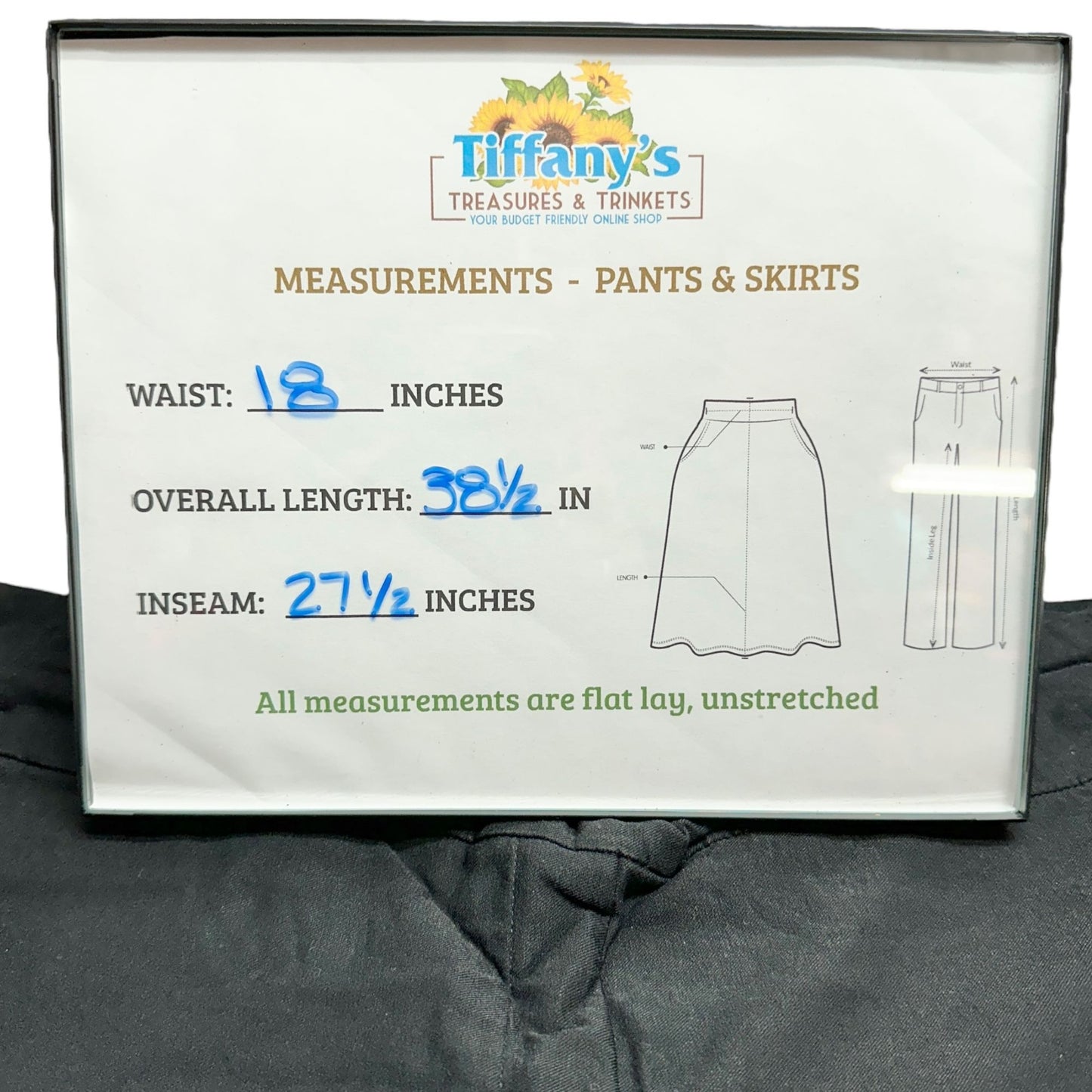 Hilary Radley Pants Womens XL Black Stretch Rayon Nylon Spandex Blend