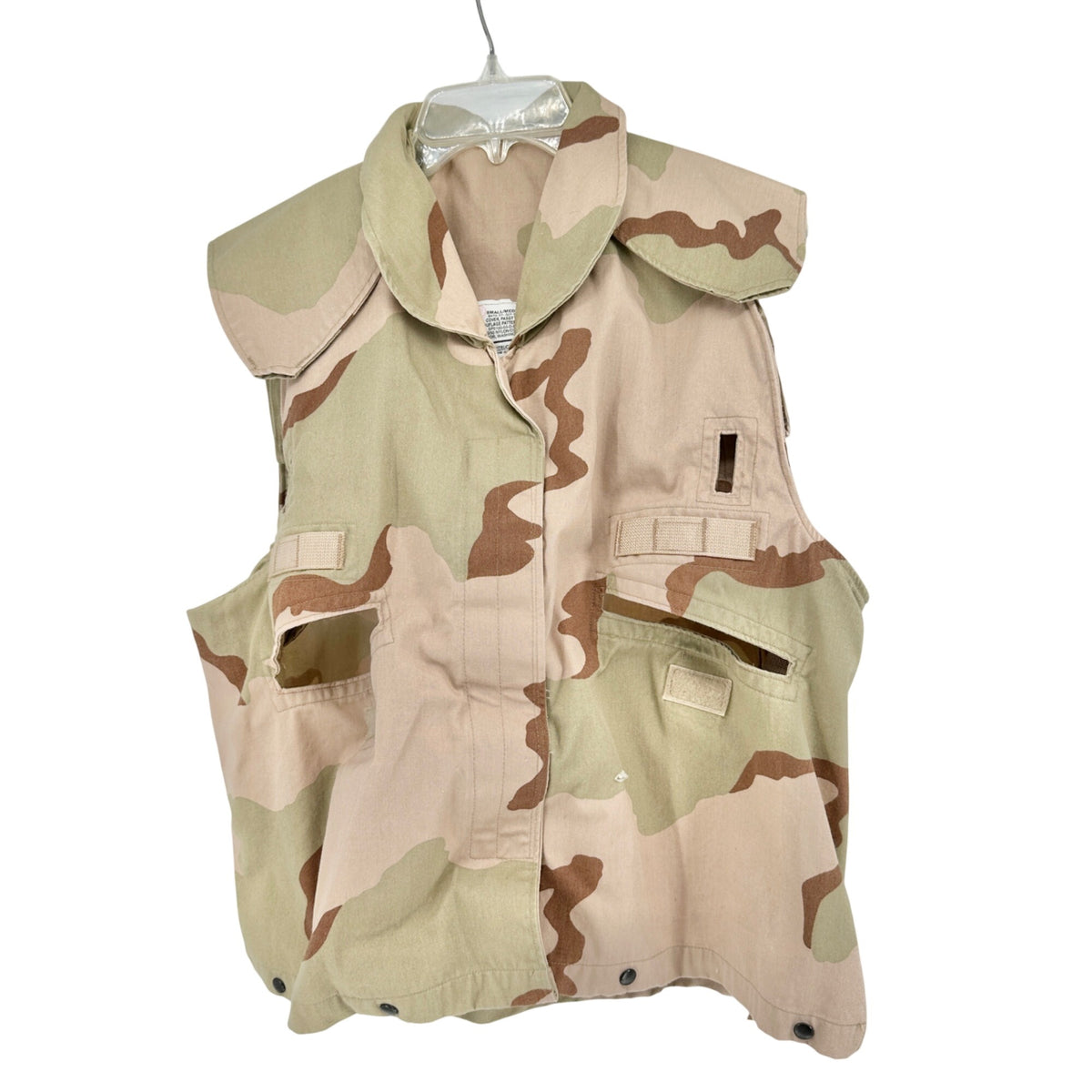 Desert Camouflage Unicor PASGT Vest S/M Nylon Cotton Tactical Cover Brown Green