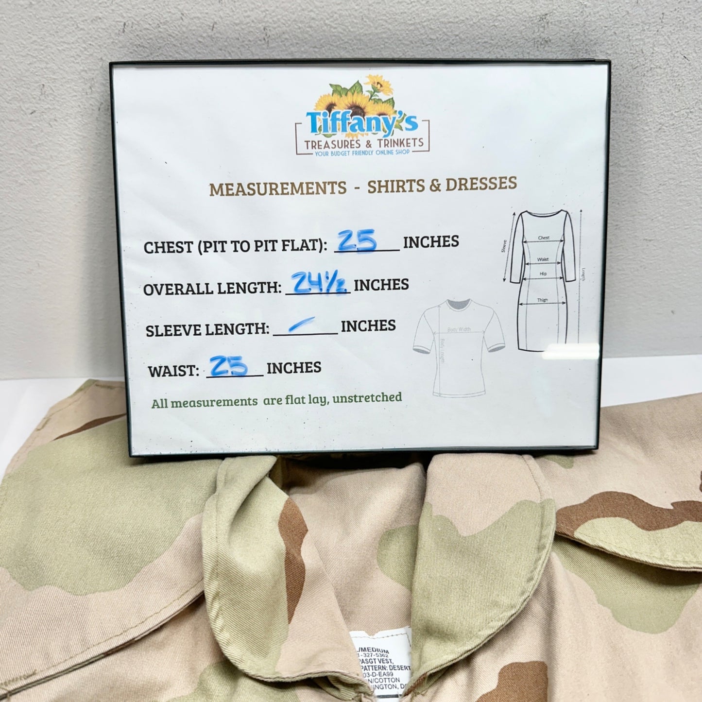 Desert Camouflage Unicor PASGT Vest S/M Nylon Cotton Tactical Cover Brown Green