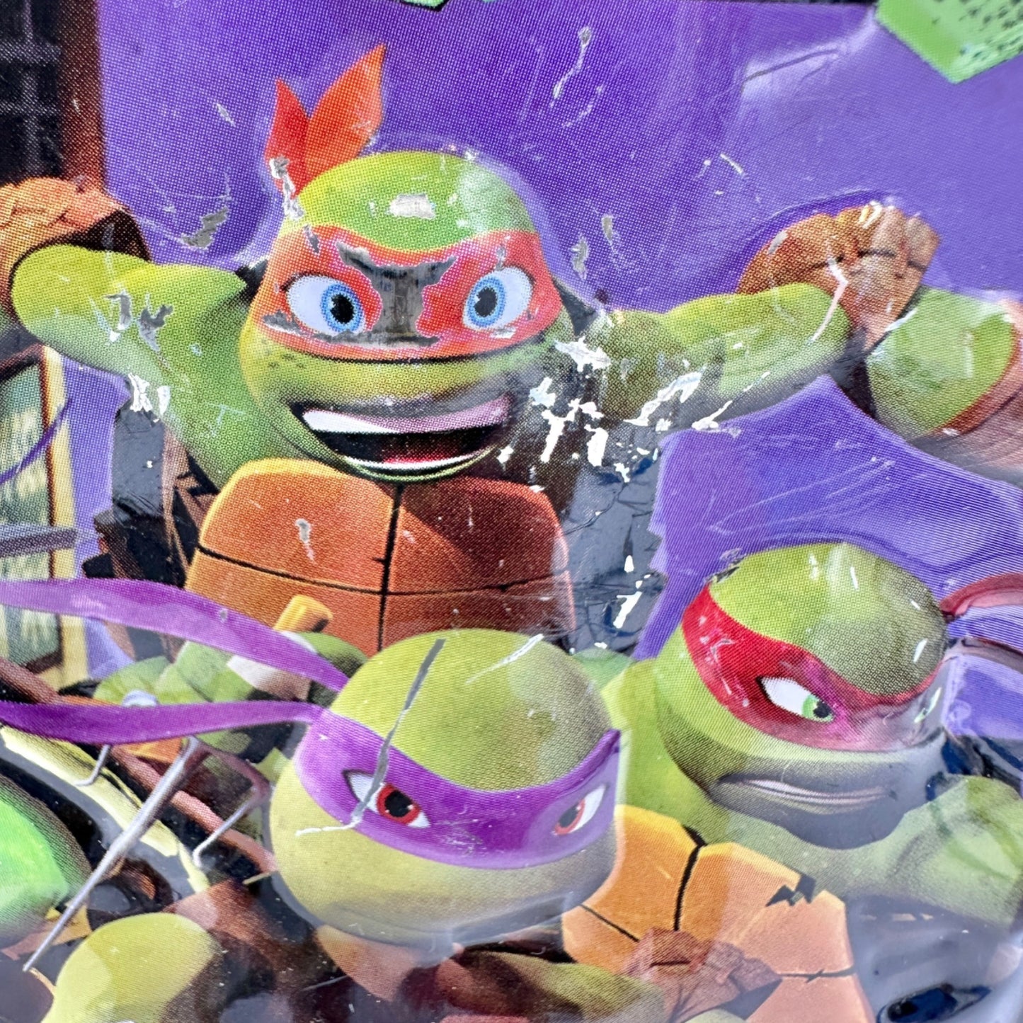 Nickelodeon Teenage Mutant Ninja Turtles Metal Lunch Box With Green Handle