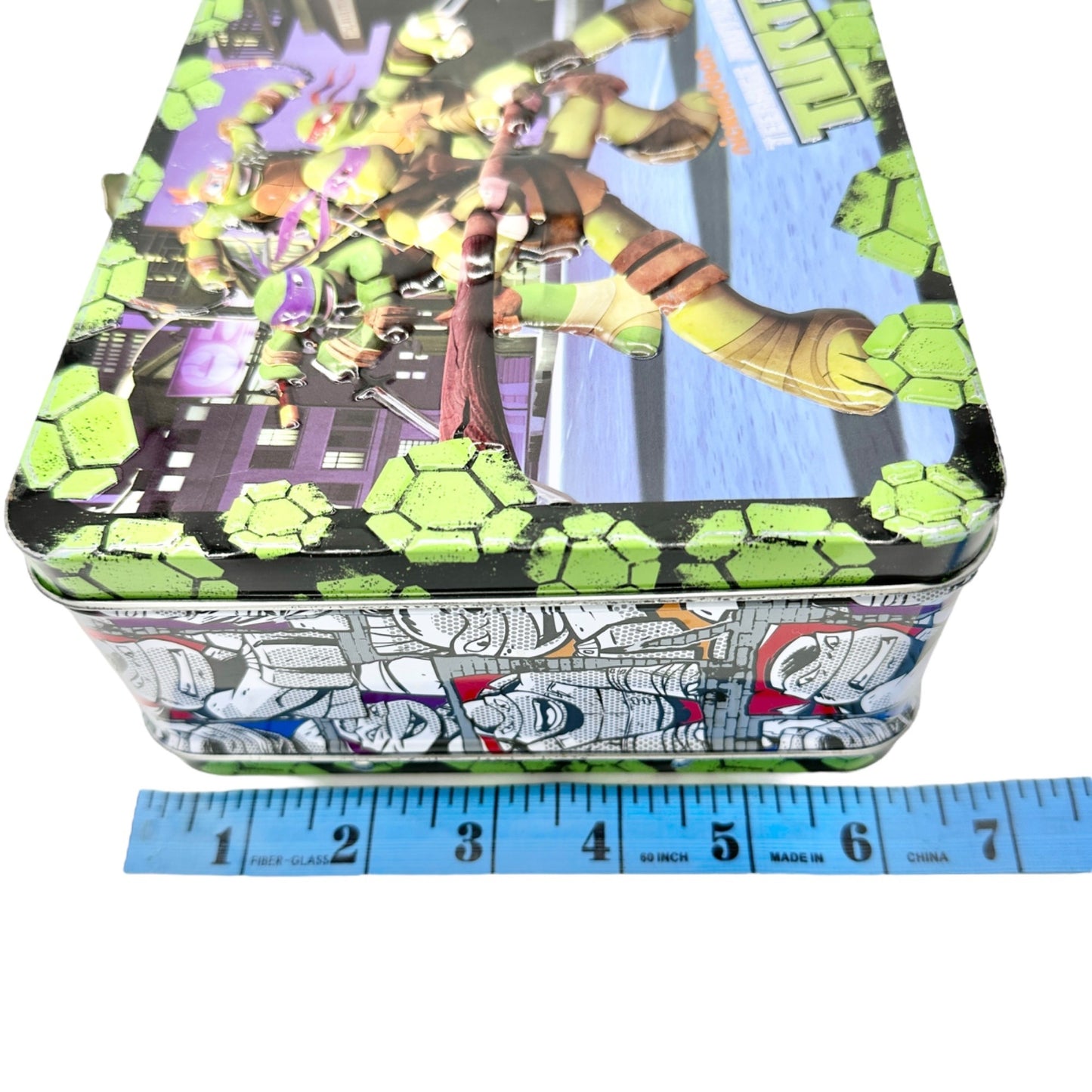 Nickelodeon Teenage Mutant Ninja Turtles Metal Lunch Box With Green Handle