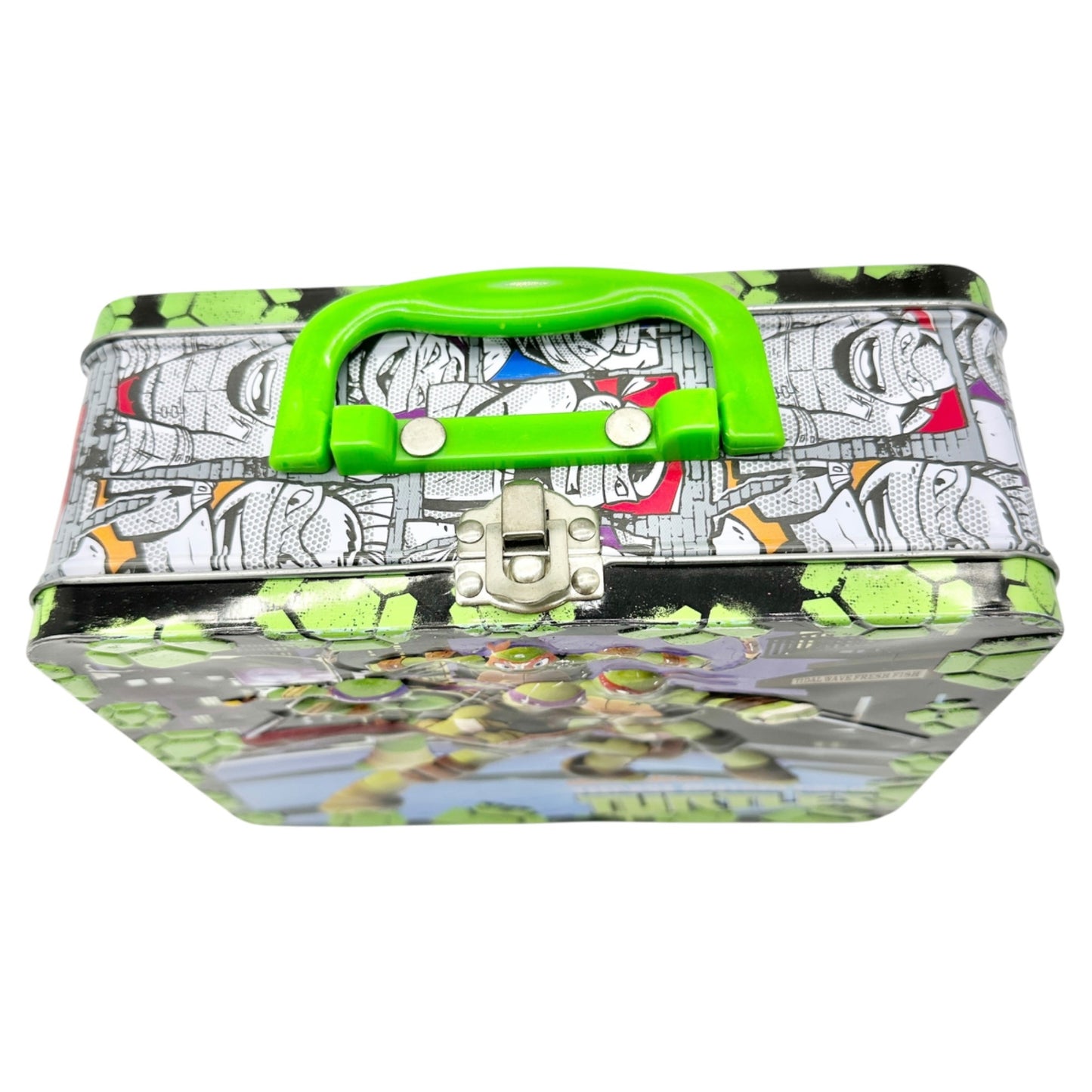 Nickelodeon Teenage Mutant Ninja Turtles Metal Lunch Box With Green Handle