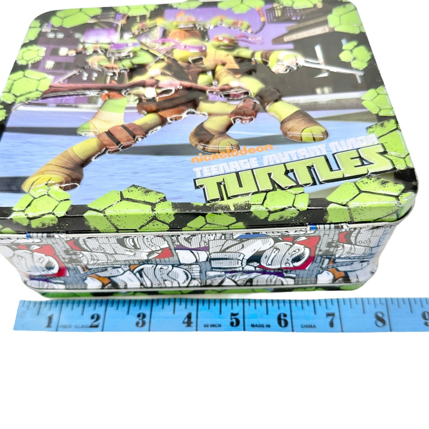 Nickelodeon Teenage Mutant Ninja Turtles Metal Lunch Box With Green Handle