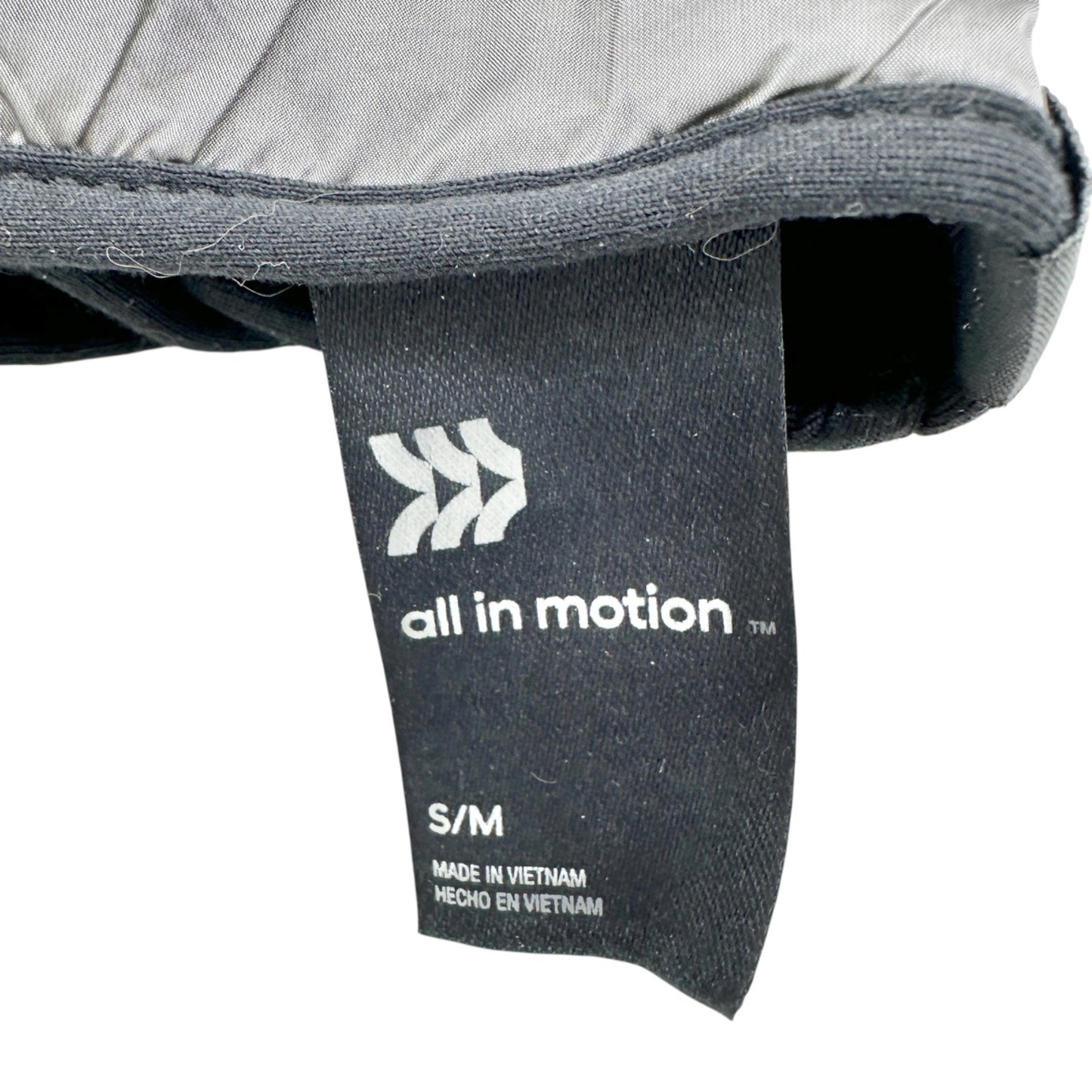 All In Motion Water-Resistant Winter Gloves S/M Silver Grip Palms Touchscreen