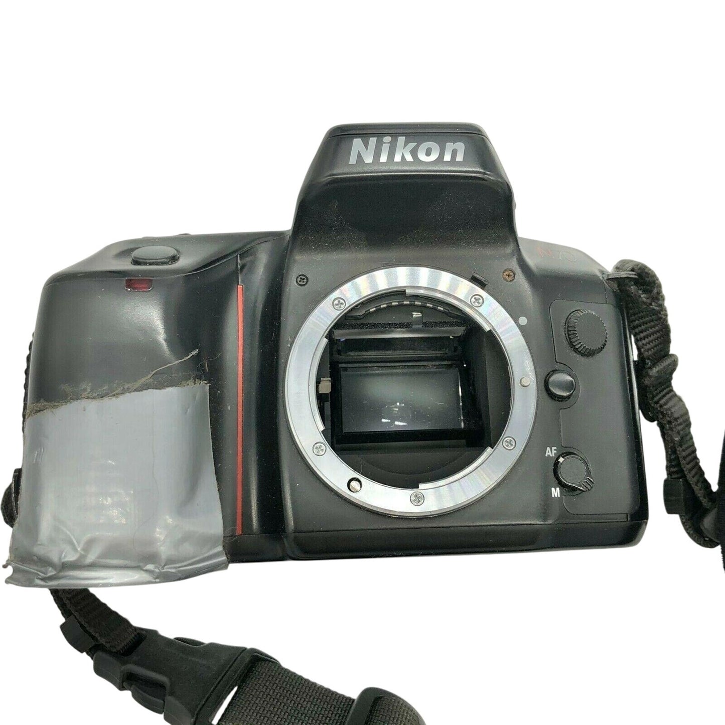 Nikon N70 35mm SLR Film Camera Body W/ Strap & Visible Damage