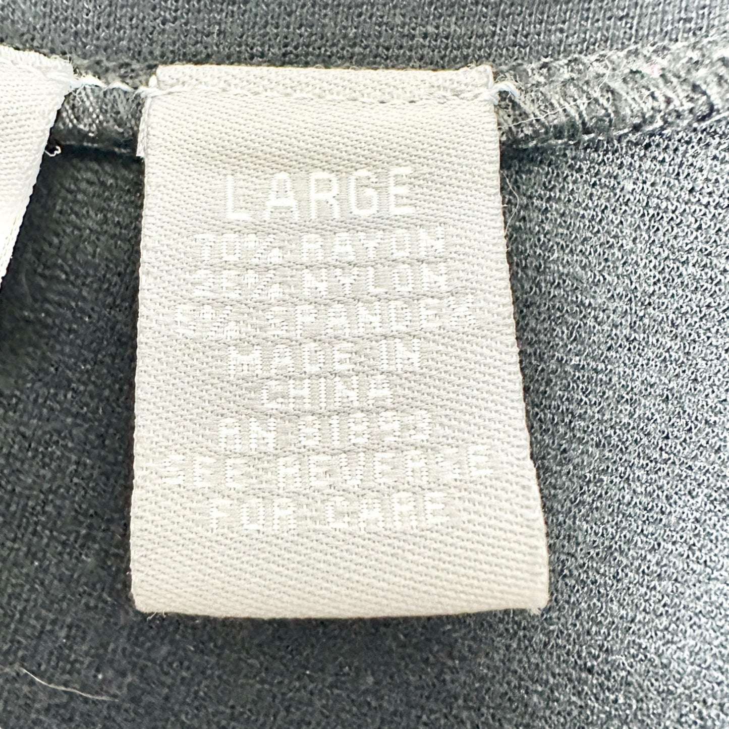 Modern Soul Dress Womens Large Black V-Neck 3/4 Sleeves Comfortable