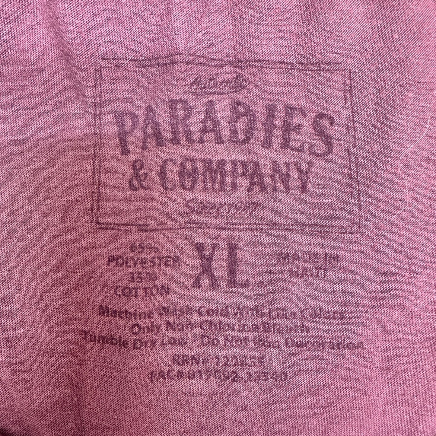 Yo Ho Yo Ho Graphic Tank Top XL Skull Print Purple Pirate By Paradies & Company