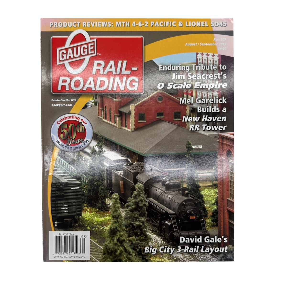 O Gauge Railroading Magazines Run 305 and 307 Model Train Hobbyist 2019 Issues