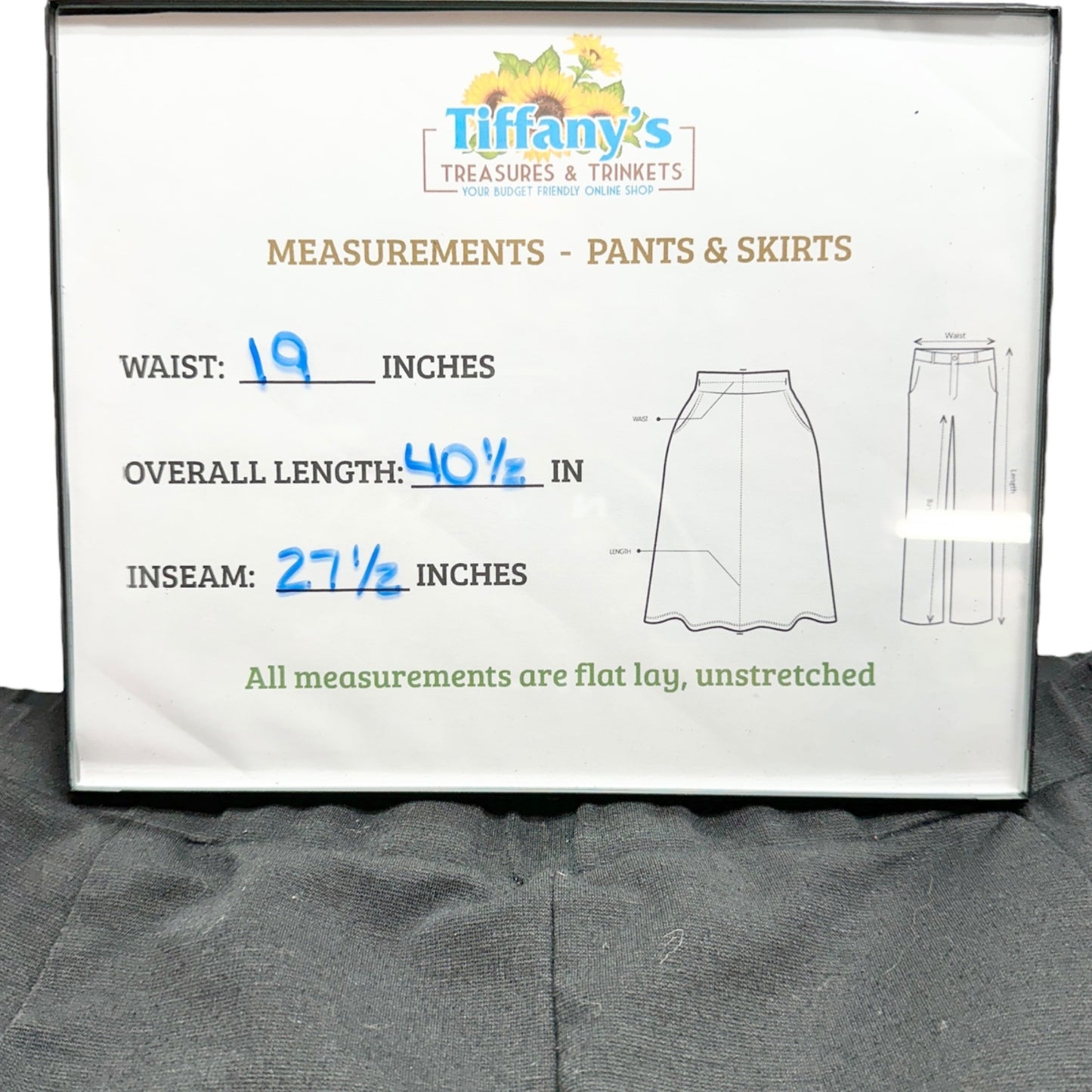 Studio Works Woman Pants 3X Black Stretch Pants High Waist Tapered Leg Pockets