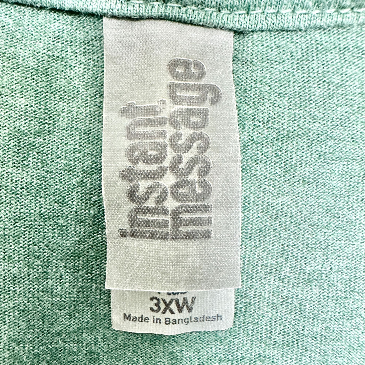 Leave It Better Graphic T-Shirt Green Plus 3XW Cotton Blend by Instant Message