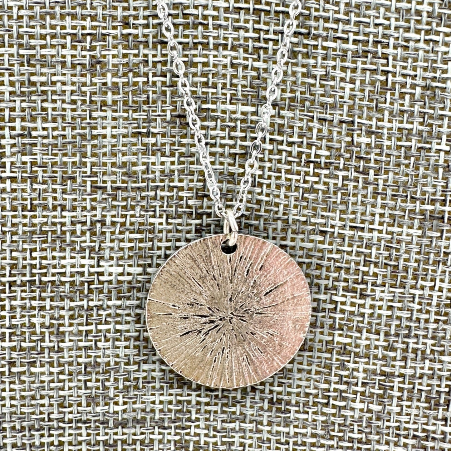 Inspirational Silver Sand Dollar Pendant Necklace Gandhi Quote By Autumn And Sea