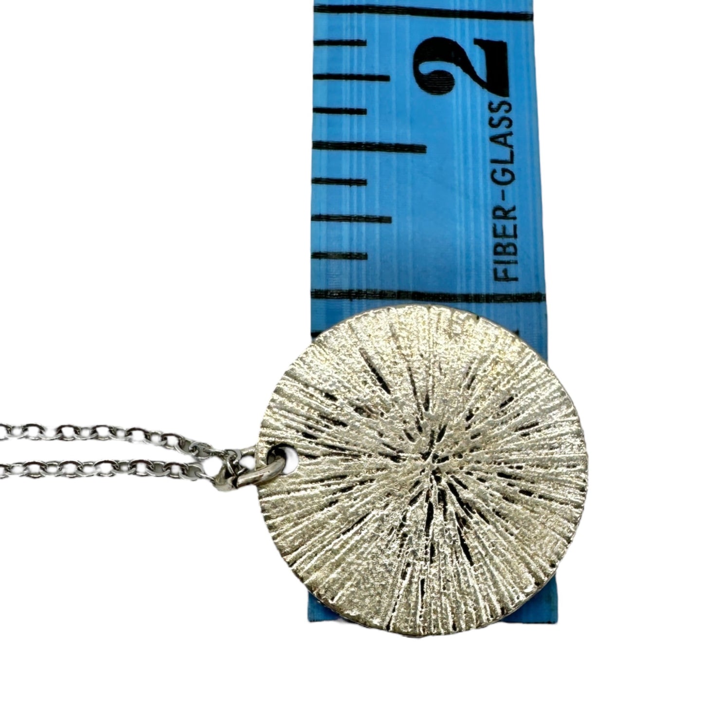 Inspirational Silver Sand Dollar Pendant Necklace Gandhi Quote By Autumn And Sea