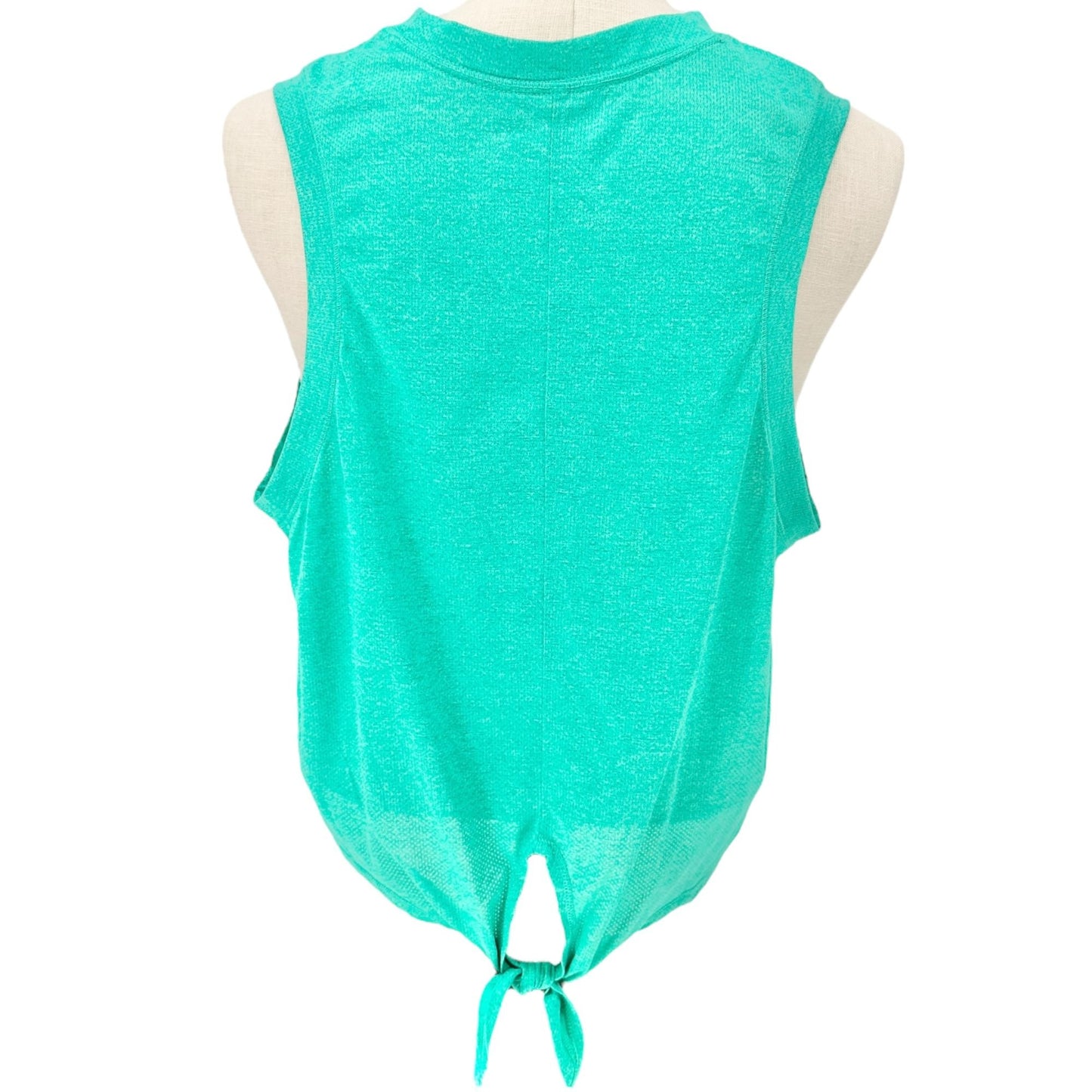 DSG Tie-Back Tank Top Womens XL Mint Green Mesh Poly Nylon Summer Activewear