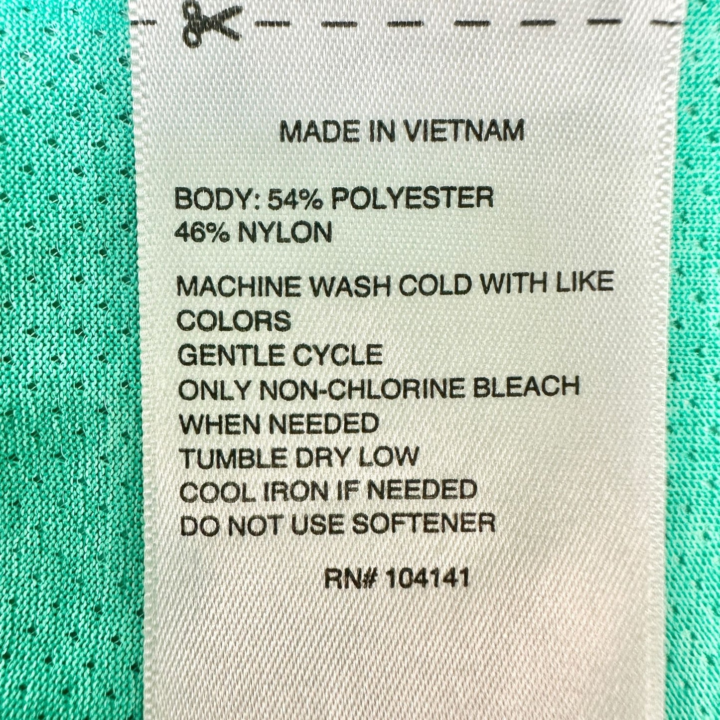 DSG Tie-Back Tank Top Womens XL Mint Green Mesh Poly Nylon Summer Activewear