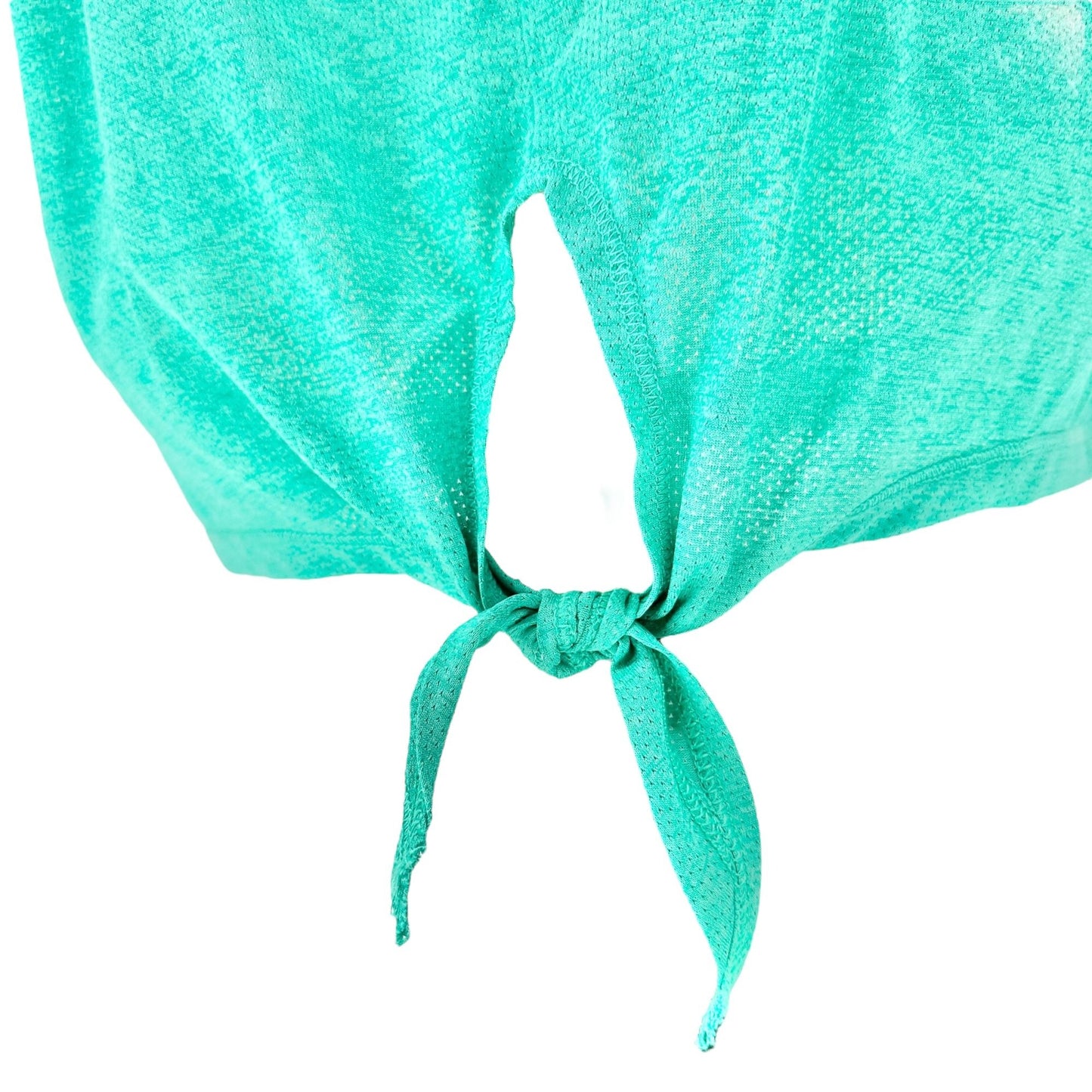 DSG Tie-Back Tank Top Womens XL Mint Green Mesh Poly Nylon Summer Activewear