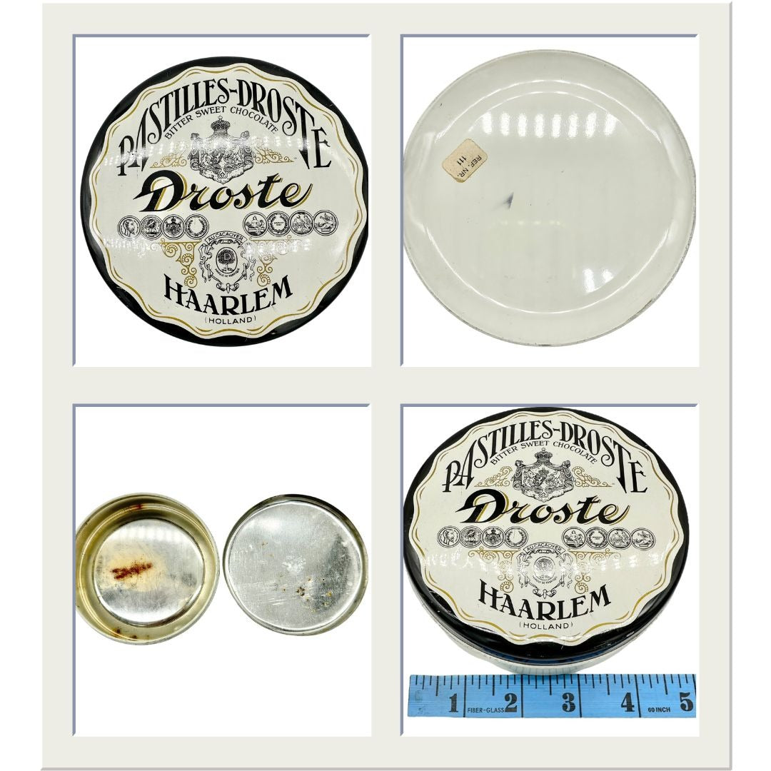 Vintage Droste Chocolates Set Of 7 Chocolate Tins and Boxes Holland Collectibles