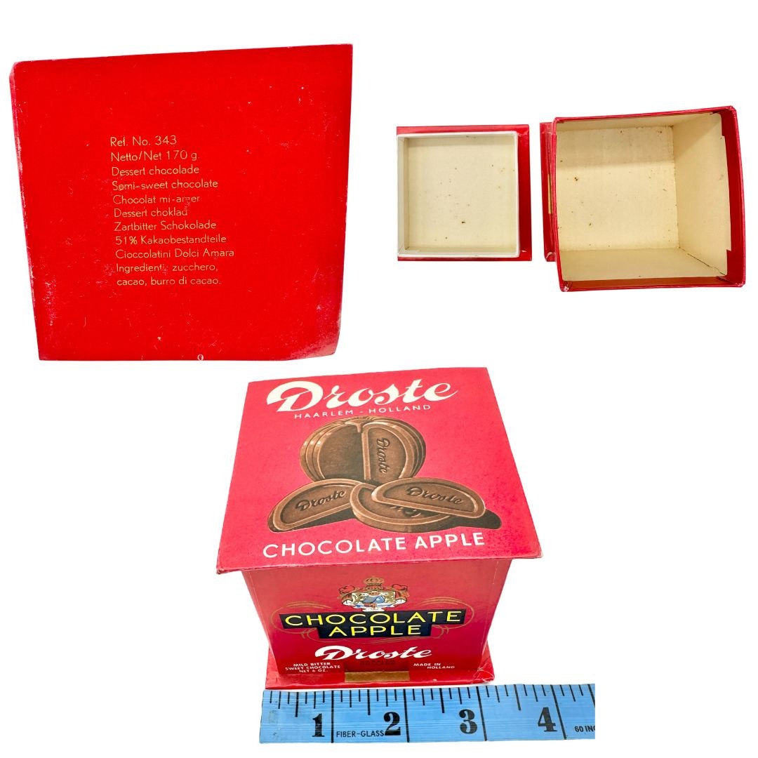 Vintage Droste Chocolates Set Of 7 Chocolate Tins and Boxes Holland Collectibles
