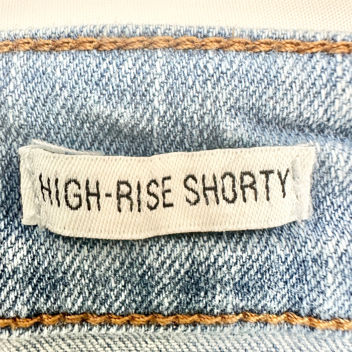 True Craft Denim Shorts Womens Size 8 High-Rise Shorty Distressed Light Wash