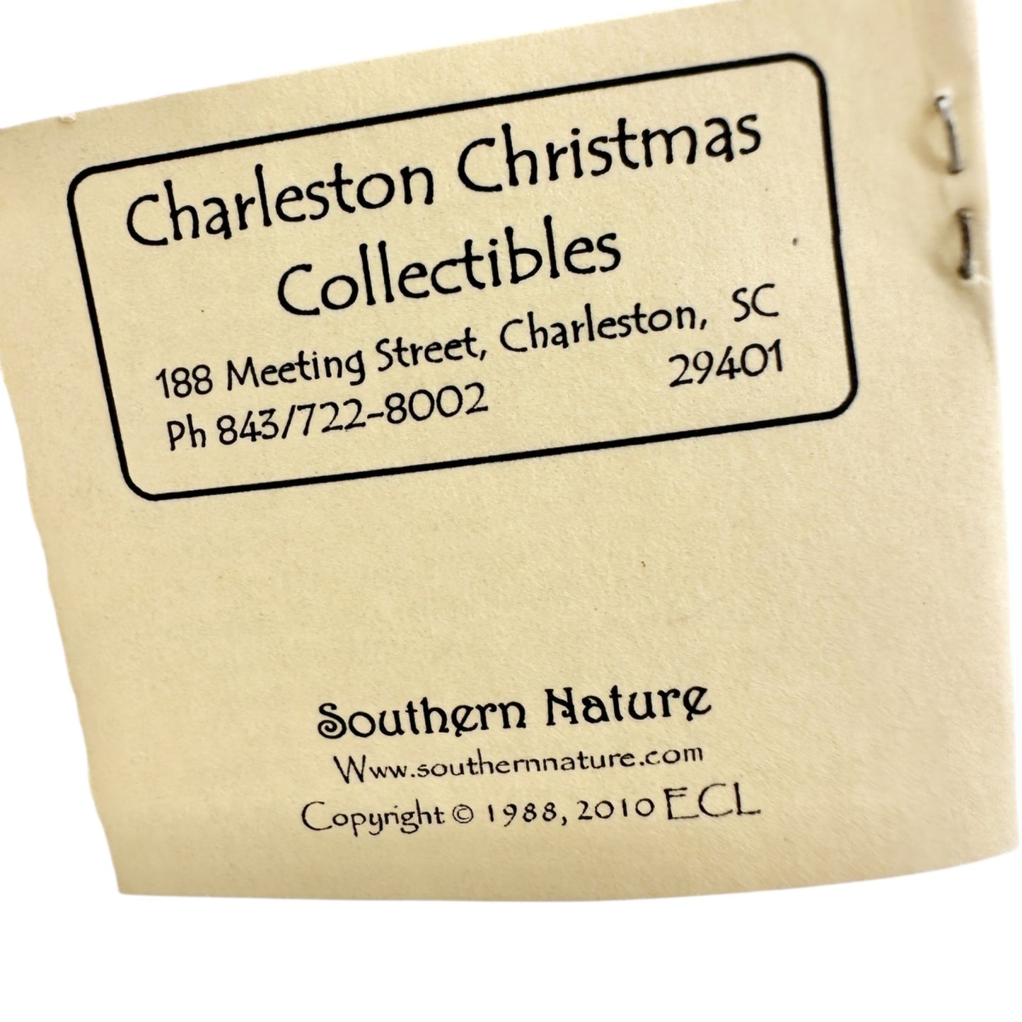 Southern Natures Cotton Angel Ornament Handcrafted w Pink Ribbon Christmas