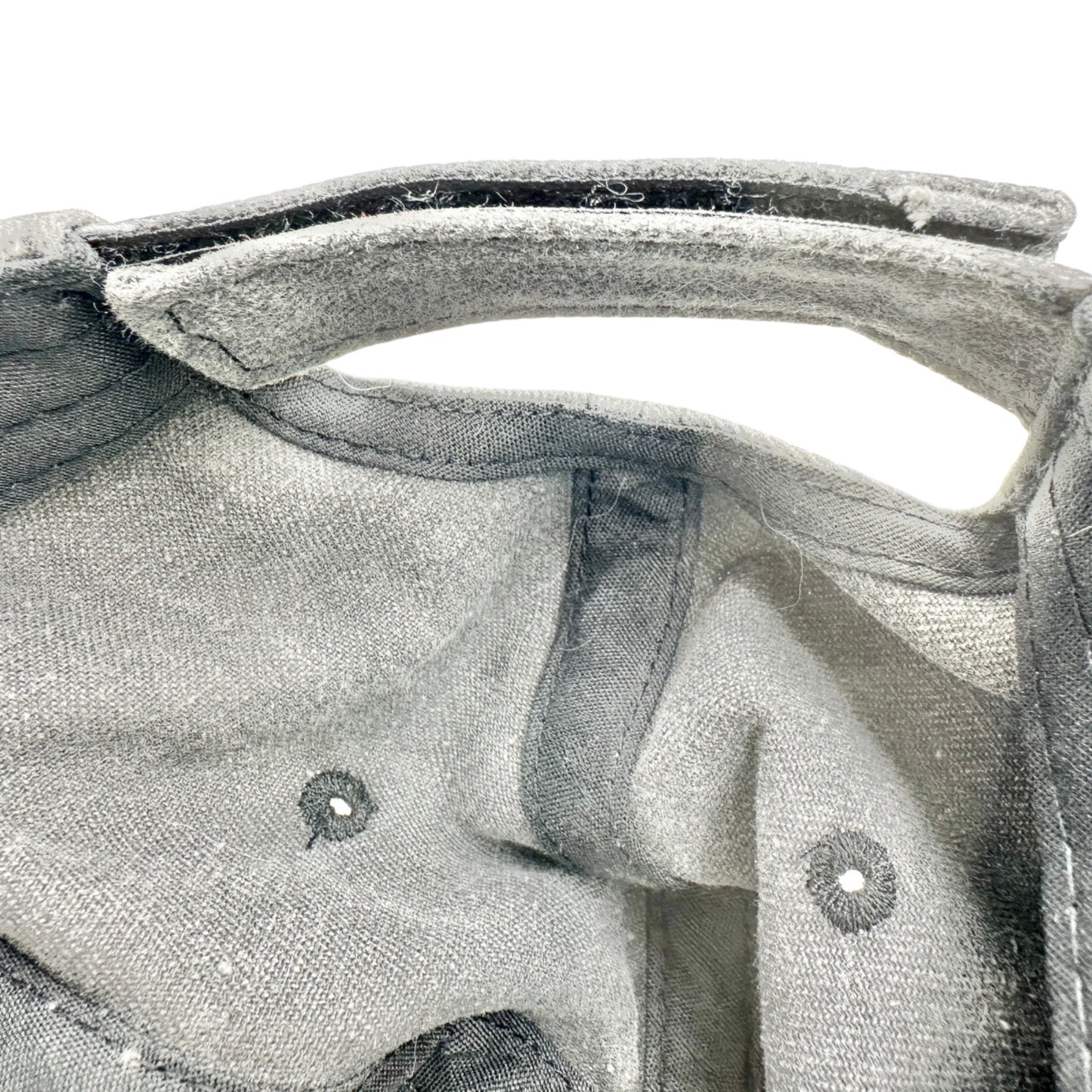 DOG MOM Washed Black Adjustable Baseball Cap With Embroidered Text