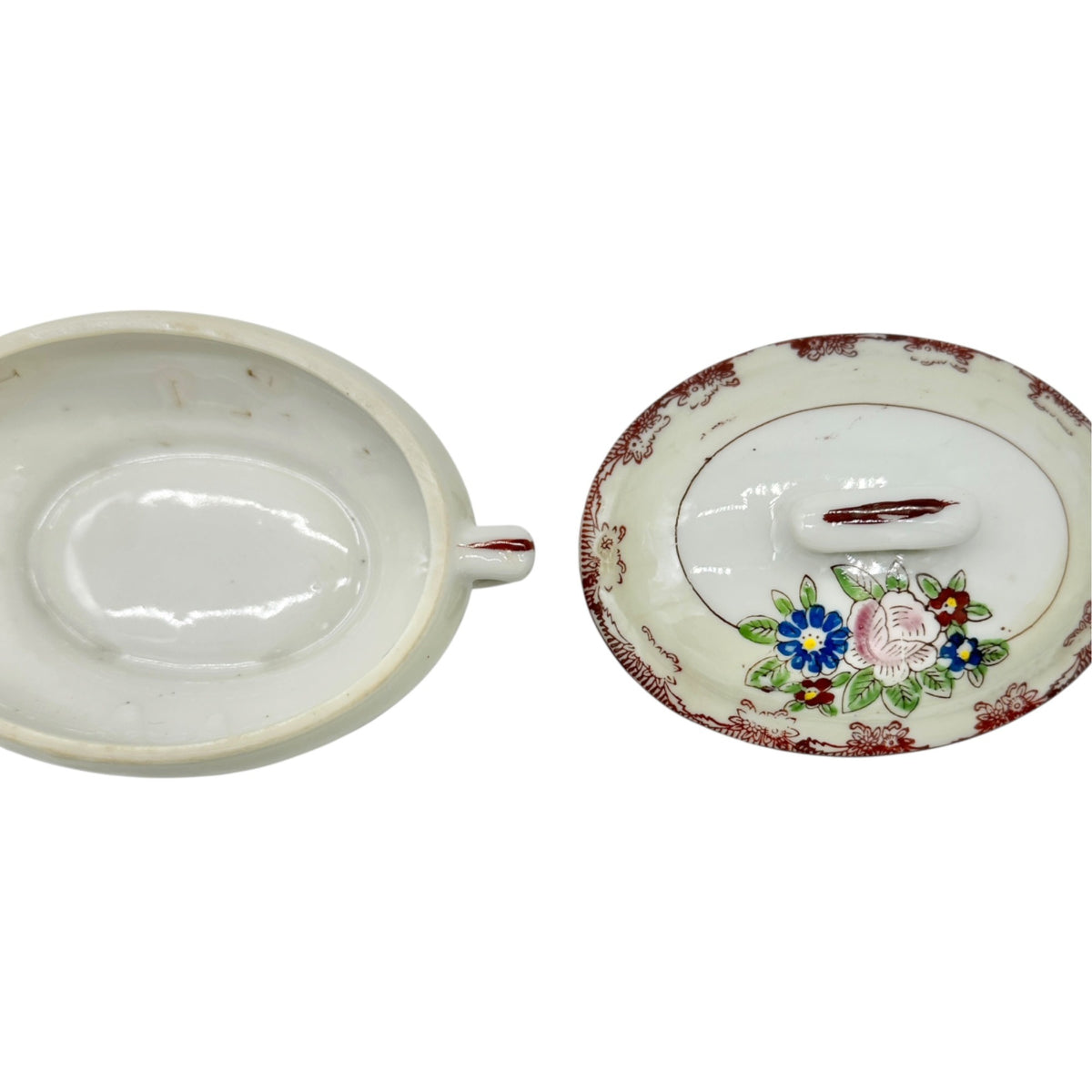 Little Duchess Childrens China Tea Set 20 Piece Hand Painted Floral Design White