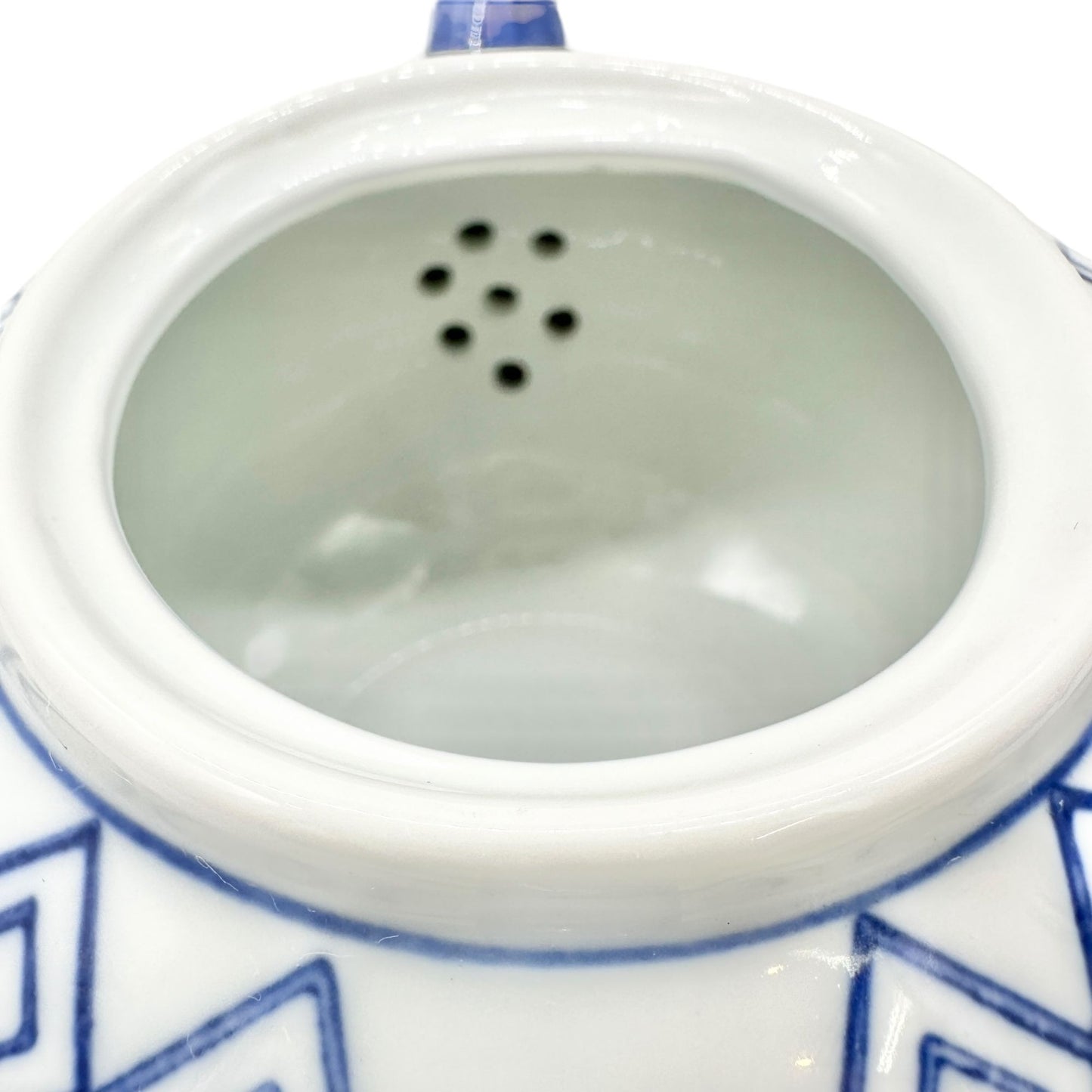 Bella Casa By Ganz Teapot with Lid Blue White Porcelain Floral 9 x 6 inches