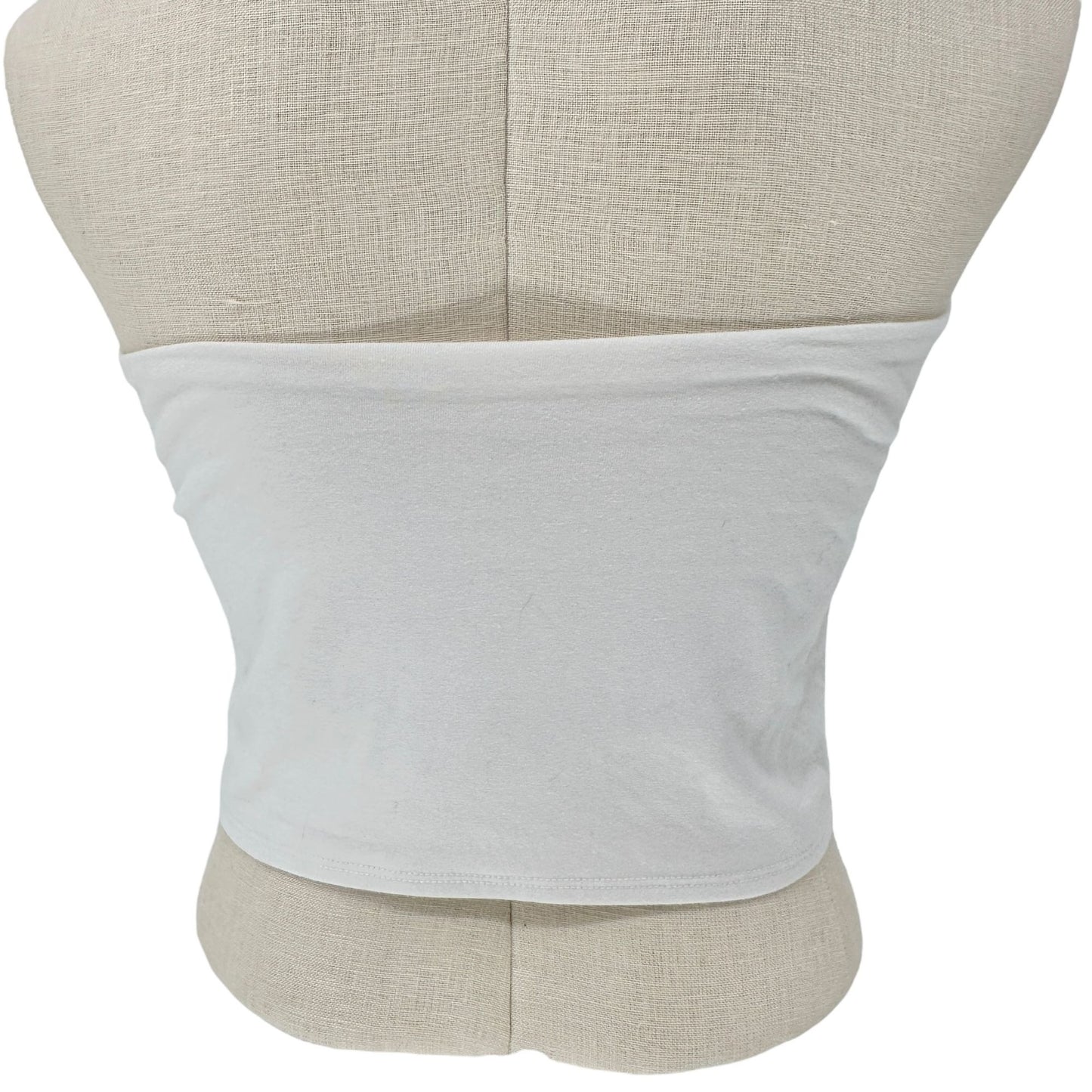 Wild Fable Strapless Tube Top Womens L White Cotton Blend Stretchy