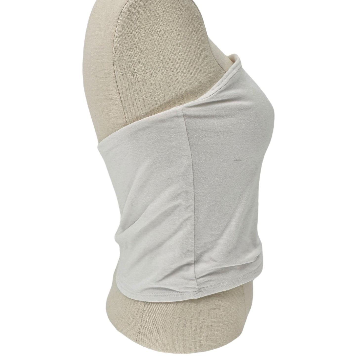 Wild Fable Strapless Tube Top Womens L White Cotton Blend Stretchy