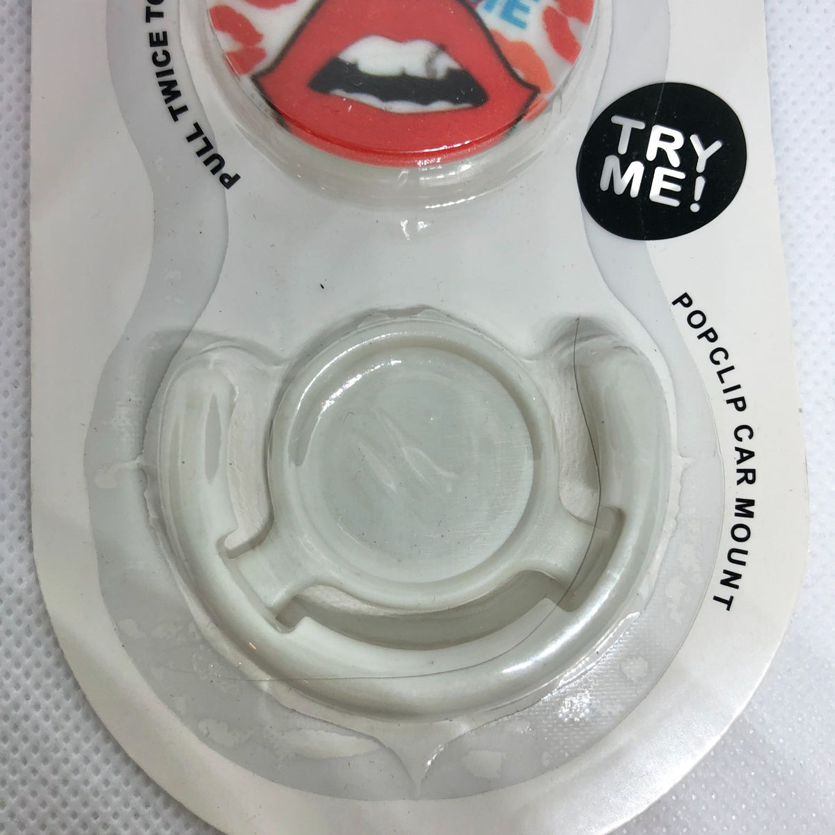 Fashion Phone Grip Stand and Car Mount Set Kiss Me Red Lips