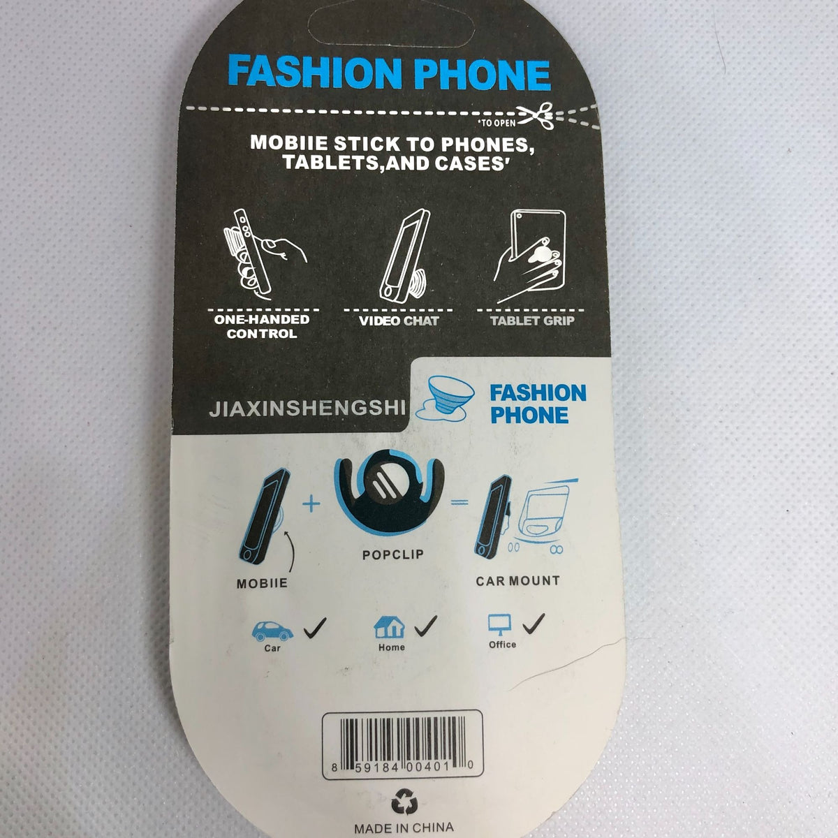 Fashion Phone Grip Stand and Car Mount Set Kiss Me Red Lips