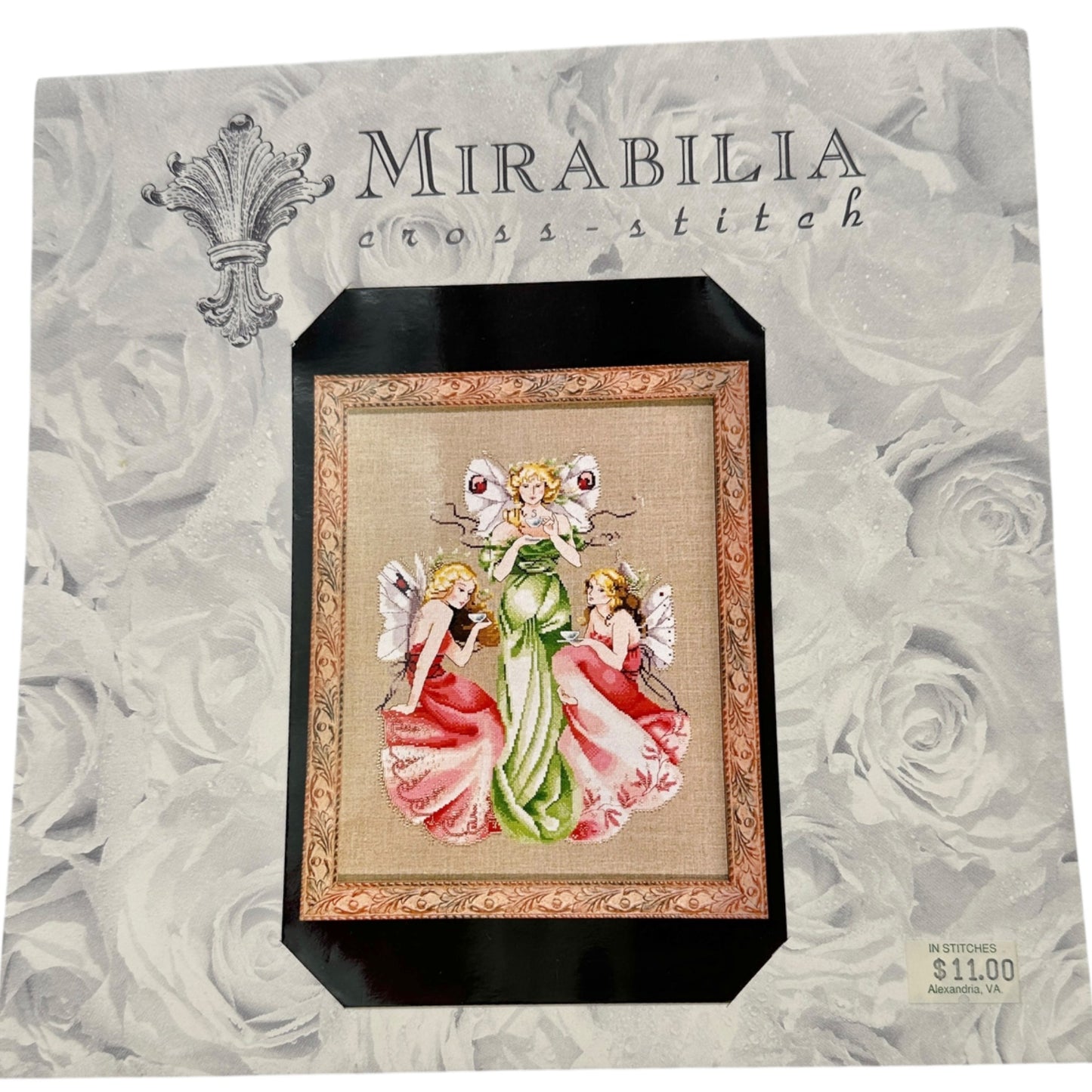 Mirabilia Designs THREE FOR TEA Cross Stitch Pattern MD-37 By Nora Corbett