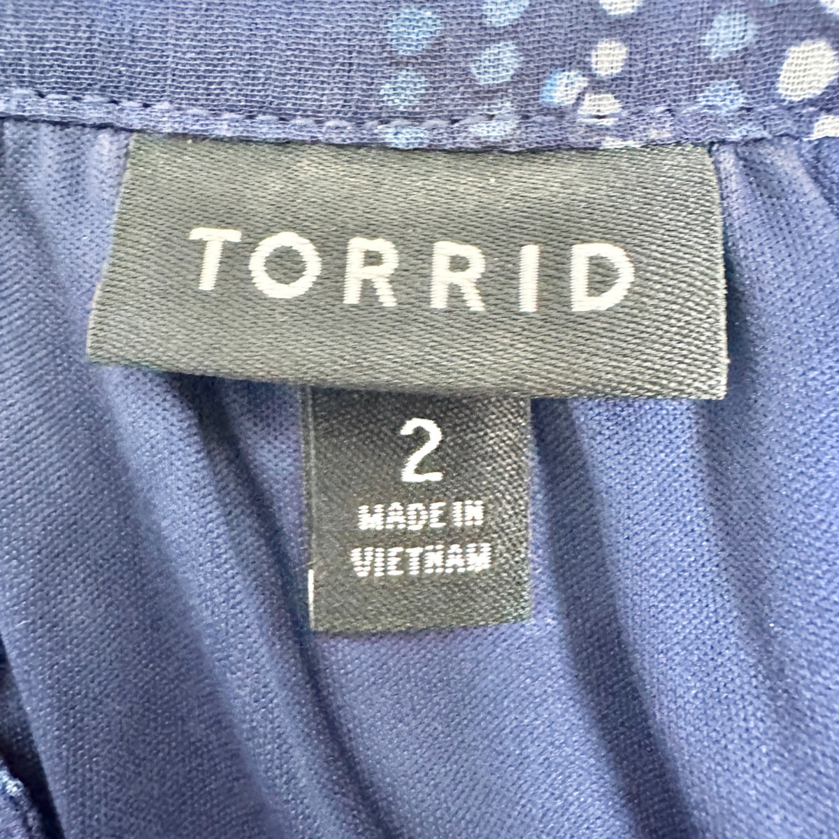 Torrid 2 Midi Dress Size 2X Blue Smocked Waist Floral Print Short Flutter Sleeve