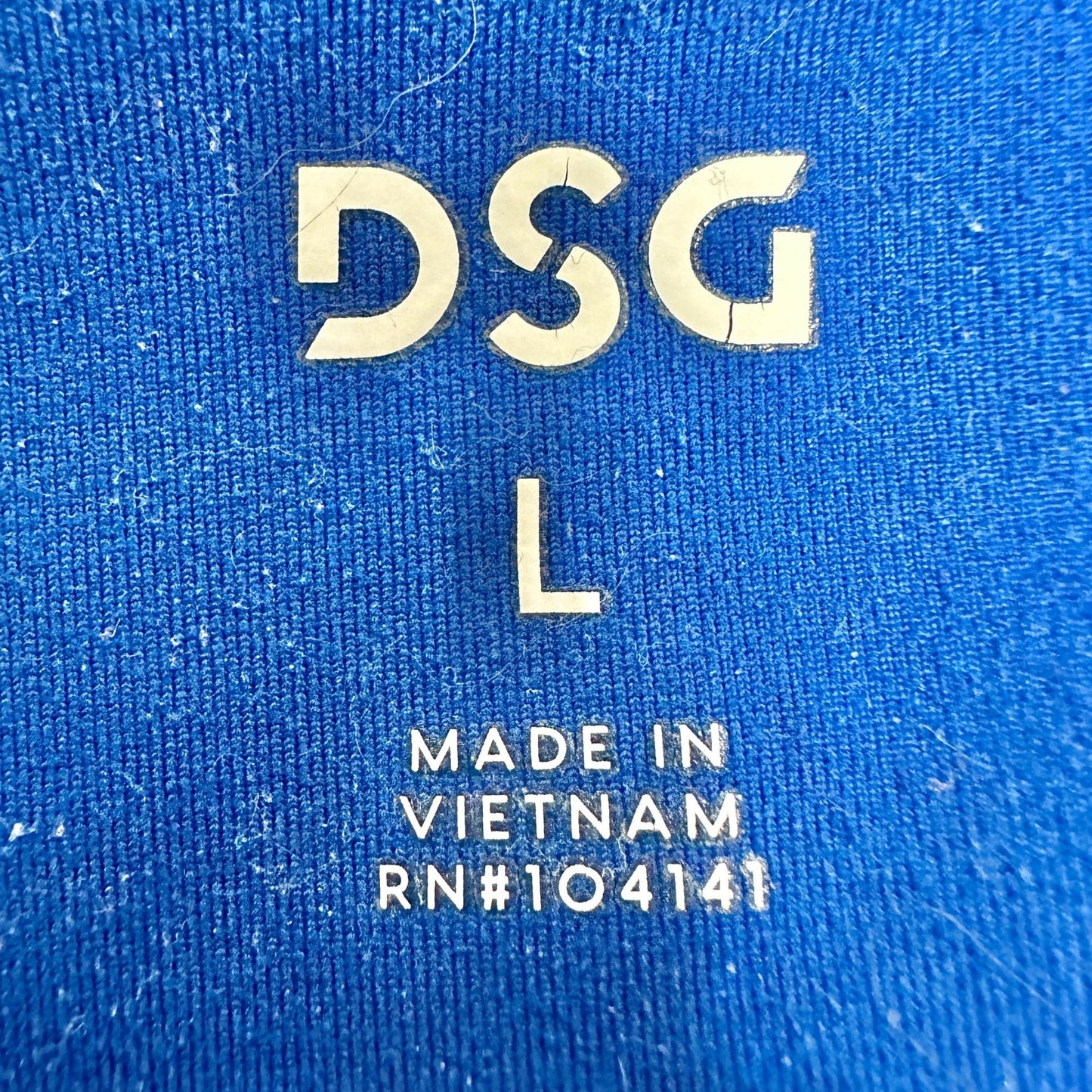 DSG Leggings Womens Large Bright Blue High-Rise Activewear Athletic Workout Gear