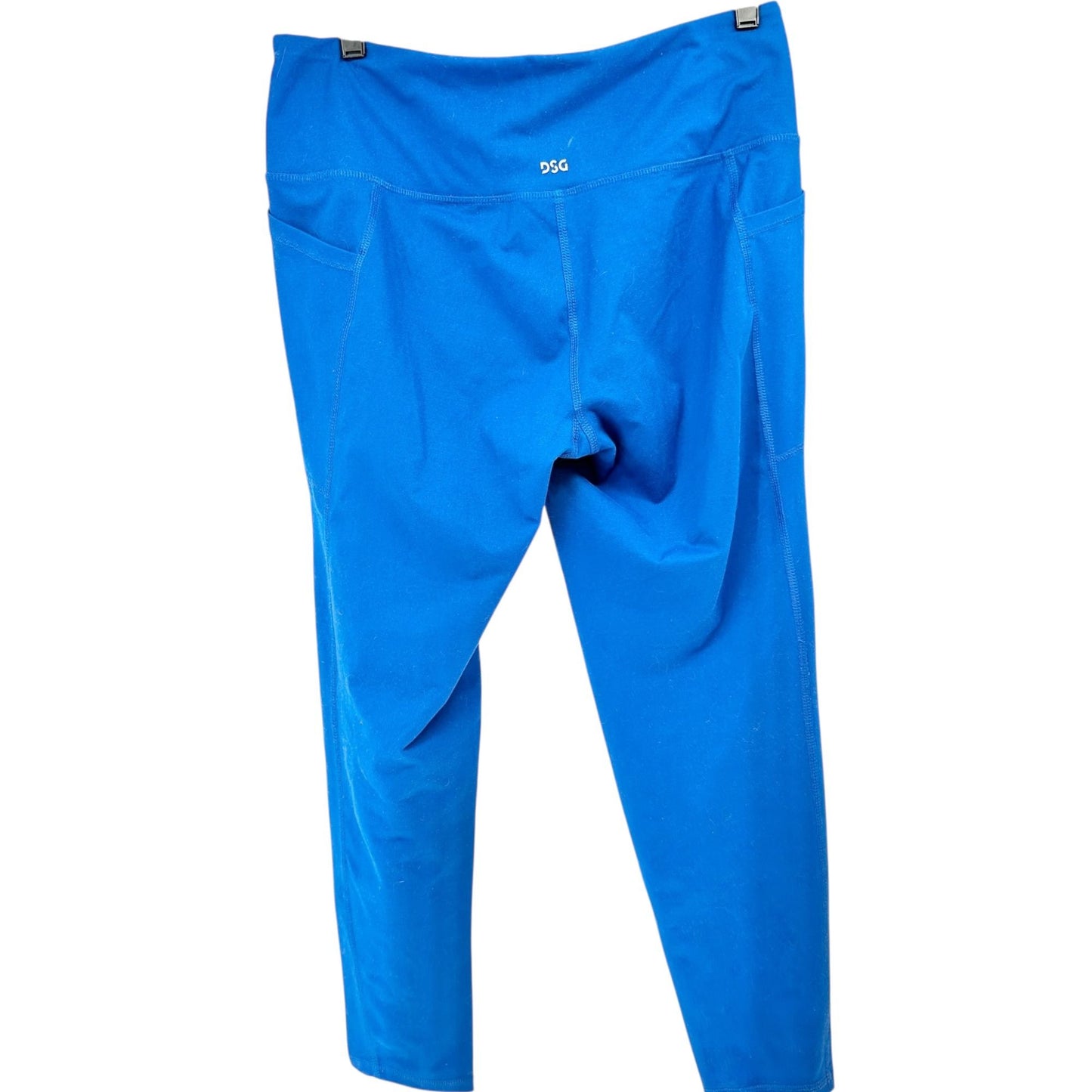 DSG Leggings Womens Large Bright Blue High-Rise Activewear Athletic Workout Gear