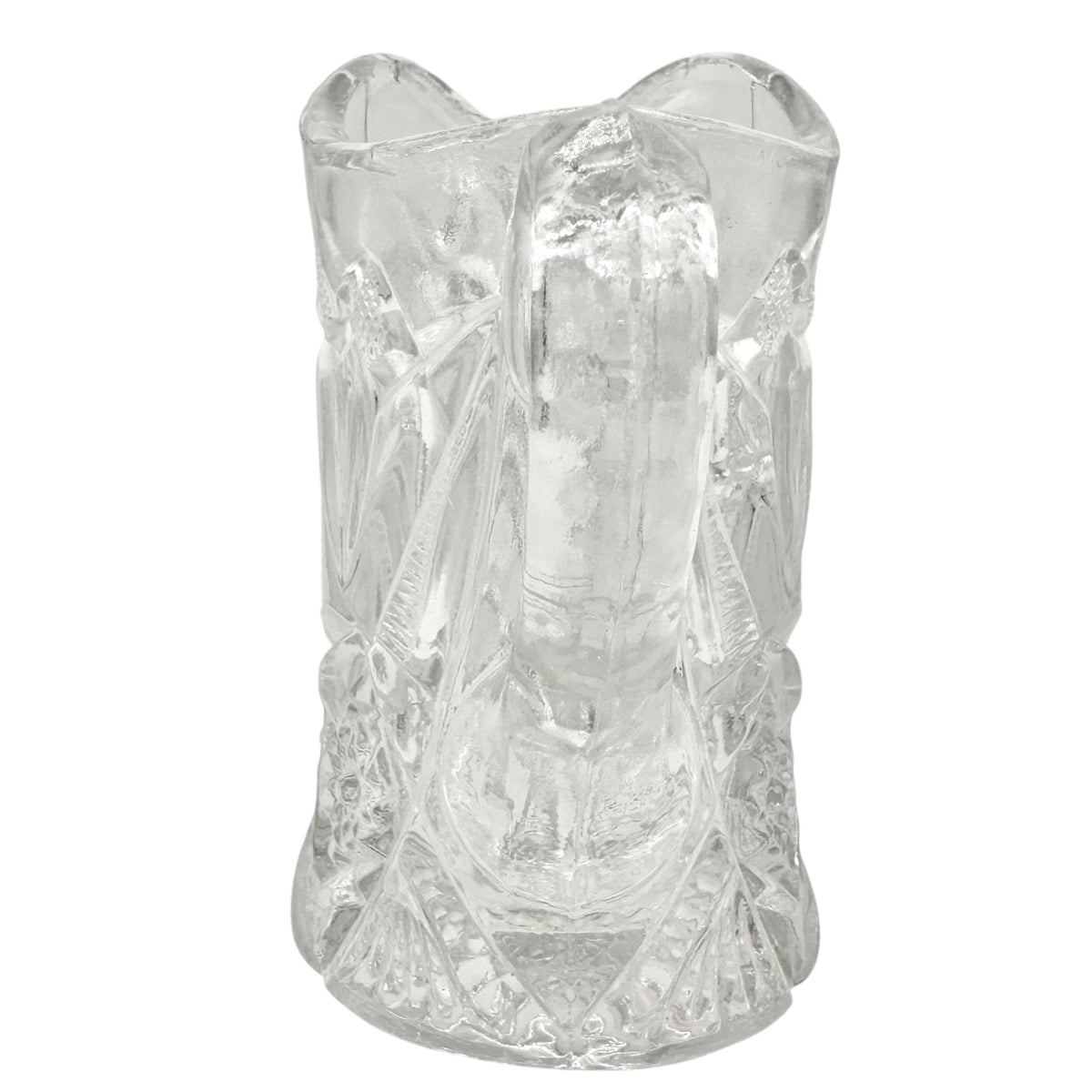 Rex Fancy Cut Pitcher and 4 Tumblers Set Childrens Tableware EAPG Etched Glass