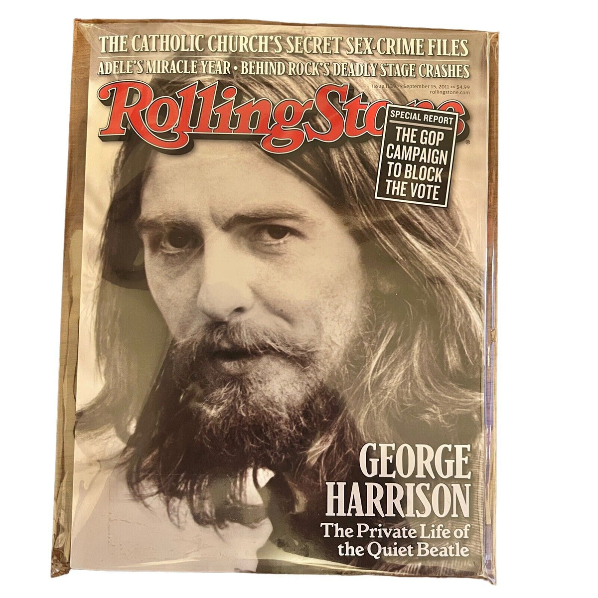 Rolling Stone Magazine Issue 1139 September 15 2011 George Harrison Aziz Ansari