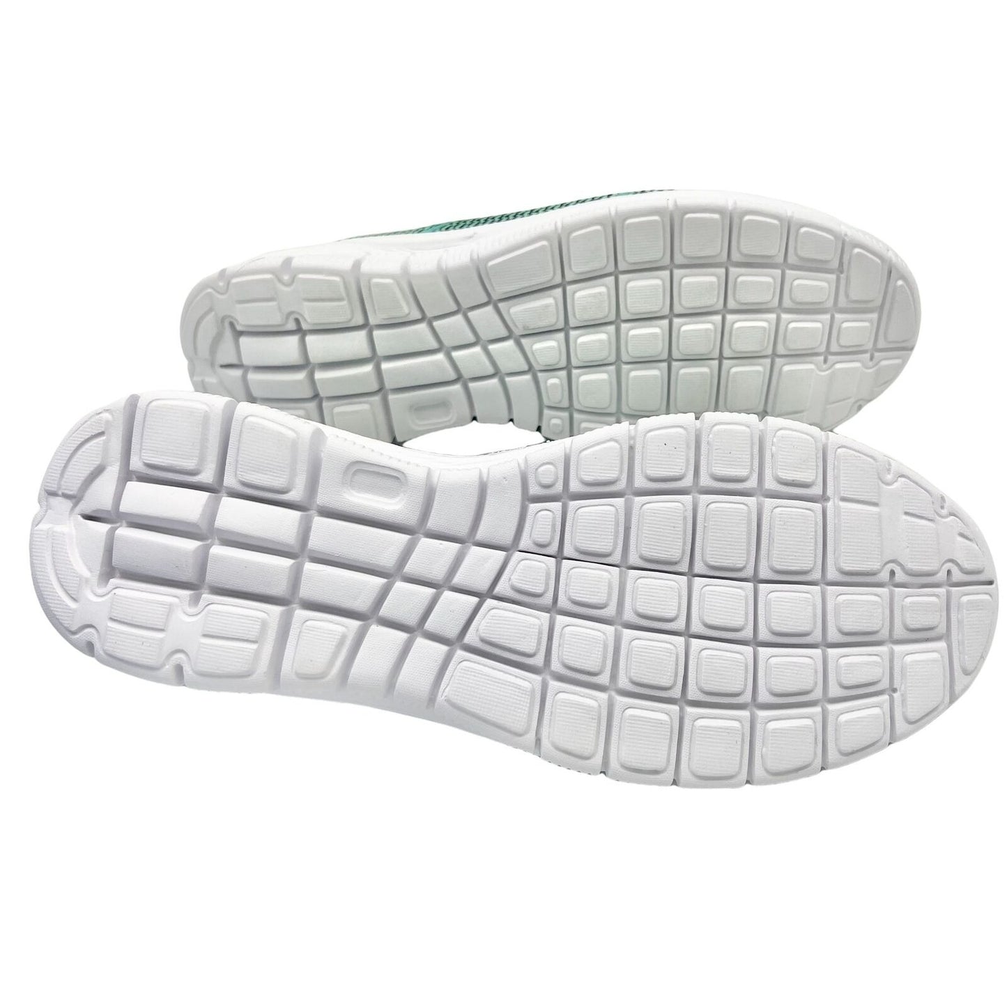 Silver Steps Women's Size 9 Feather Lite Green and White Walking Sneakers