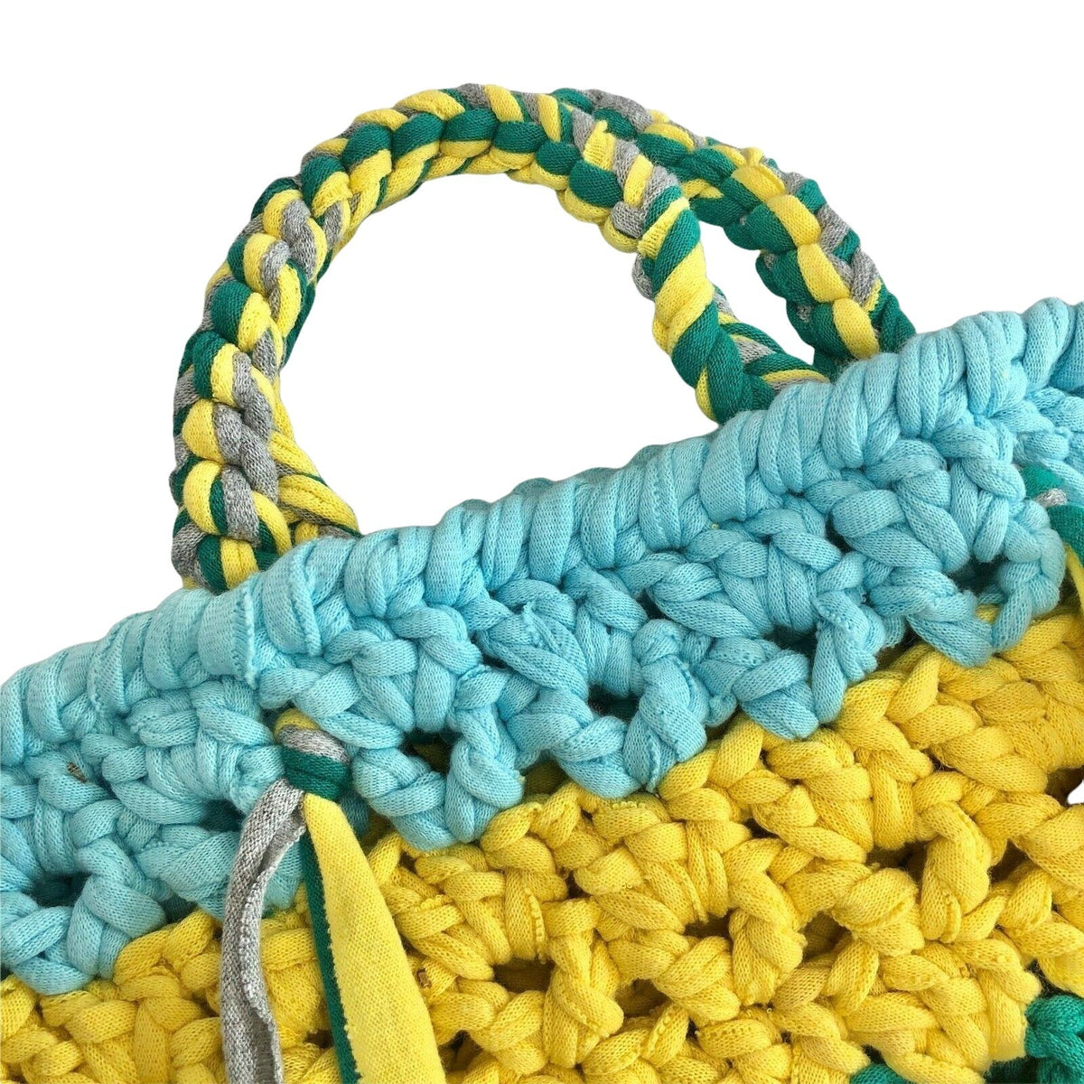 Handcrafted Crocheted Purse Bag from Recycled T-Shirts NEW