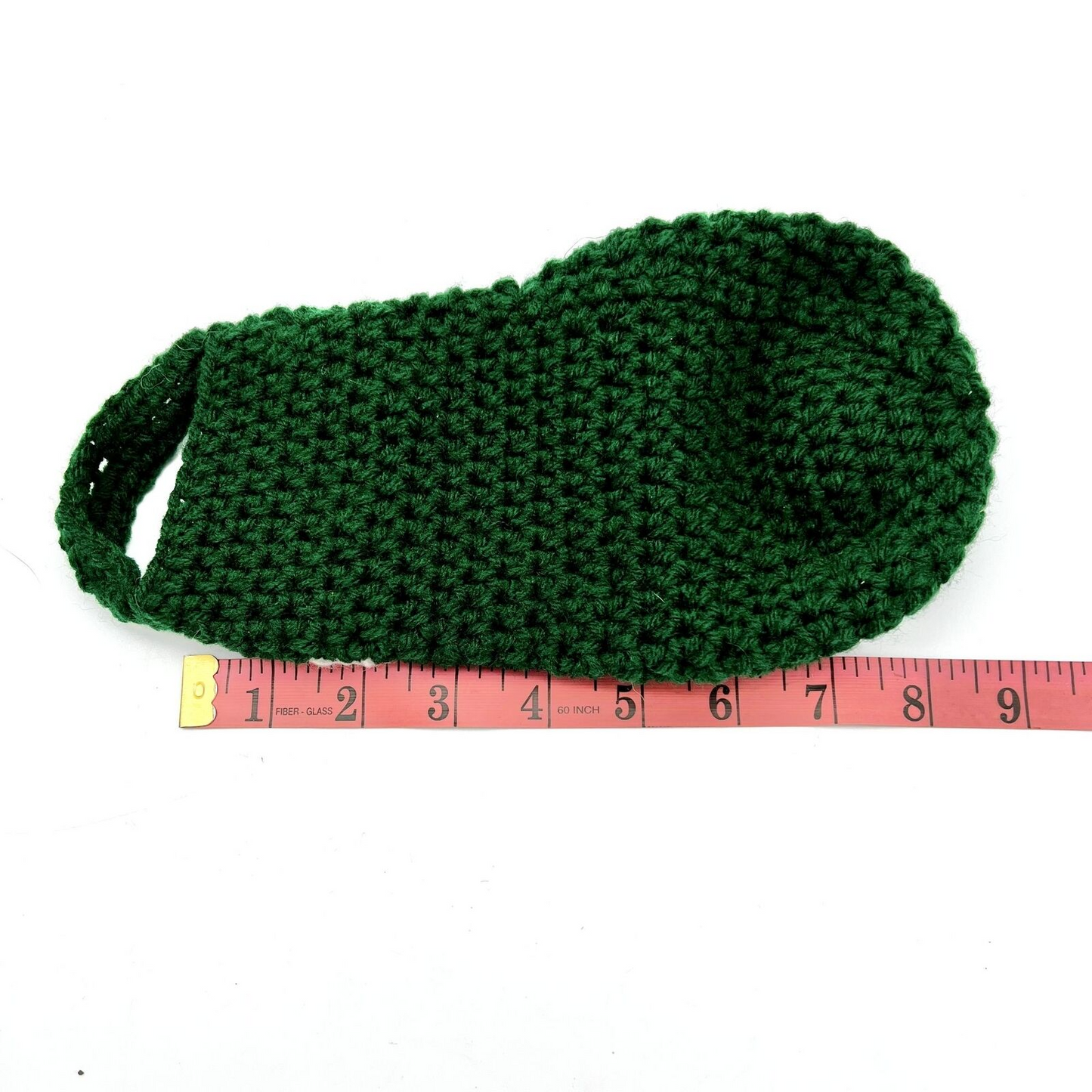 Handcrafted Crochet Bag Green Cucumber Face Halloween Trick or Treat Bag