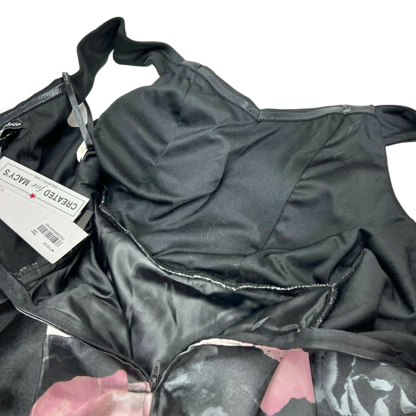 Speechless Macy's Size 3 Junior Black & Blush Short Evening Party Dress NWT